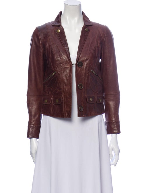 Chloé Biker Jacket Brown
