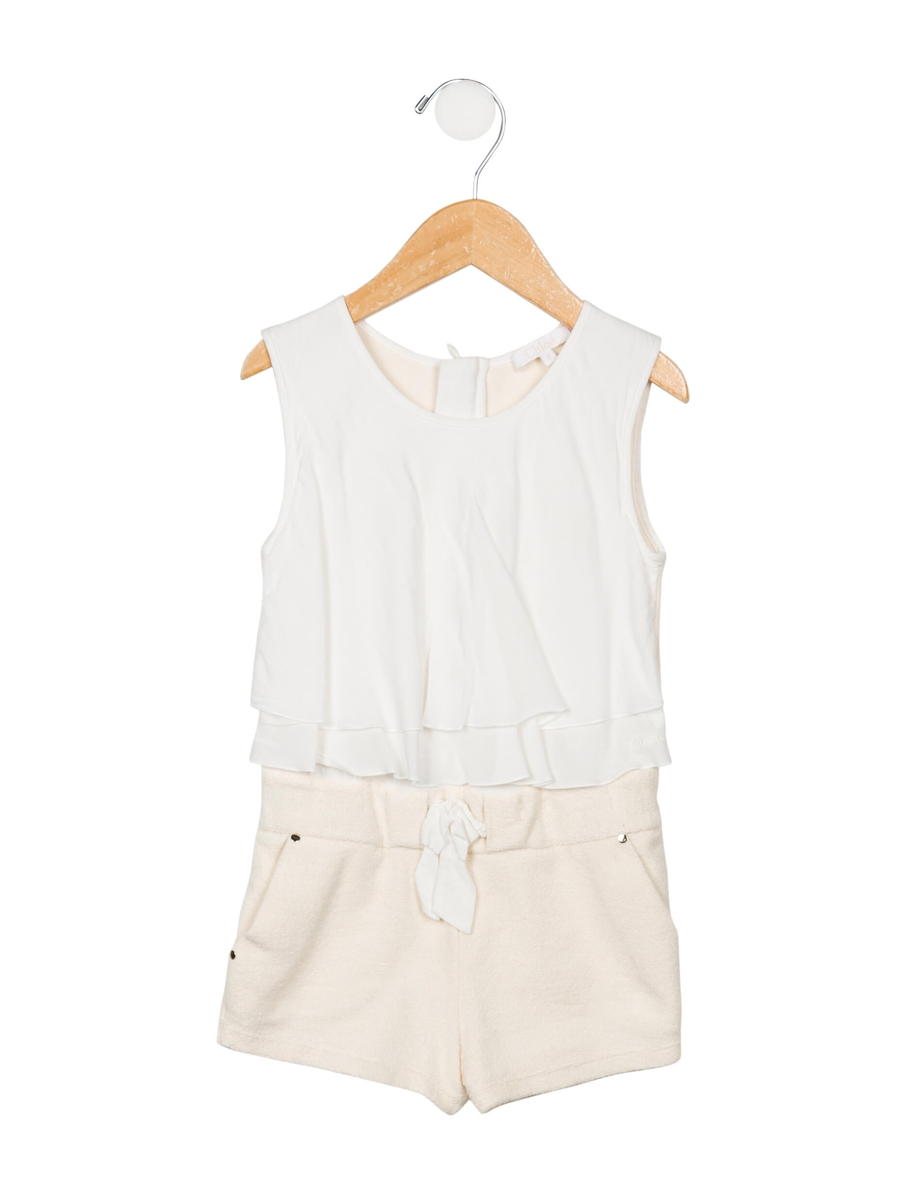 Chloé Girls' Sleeveless Romper