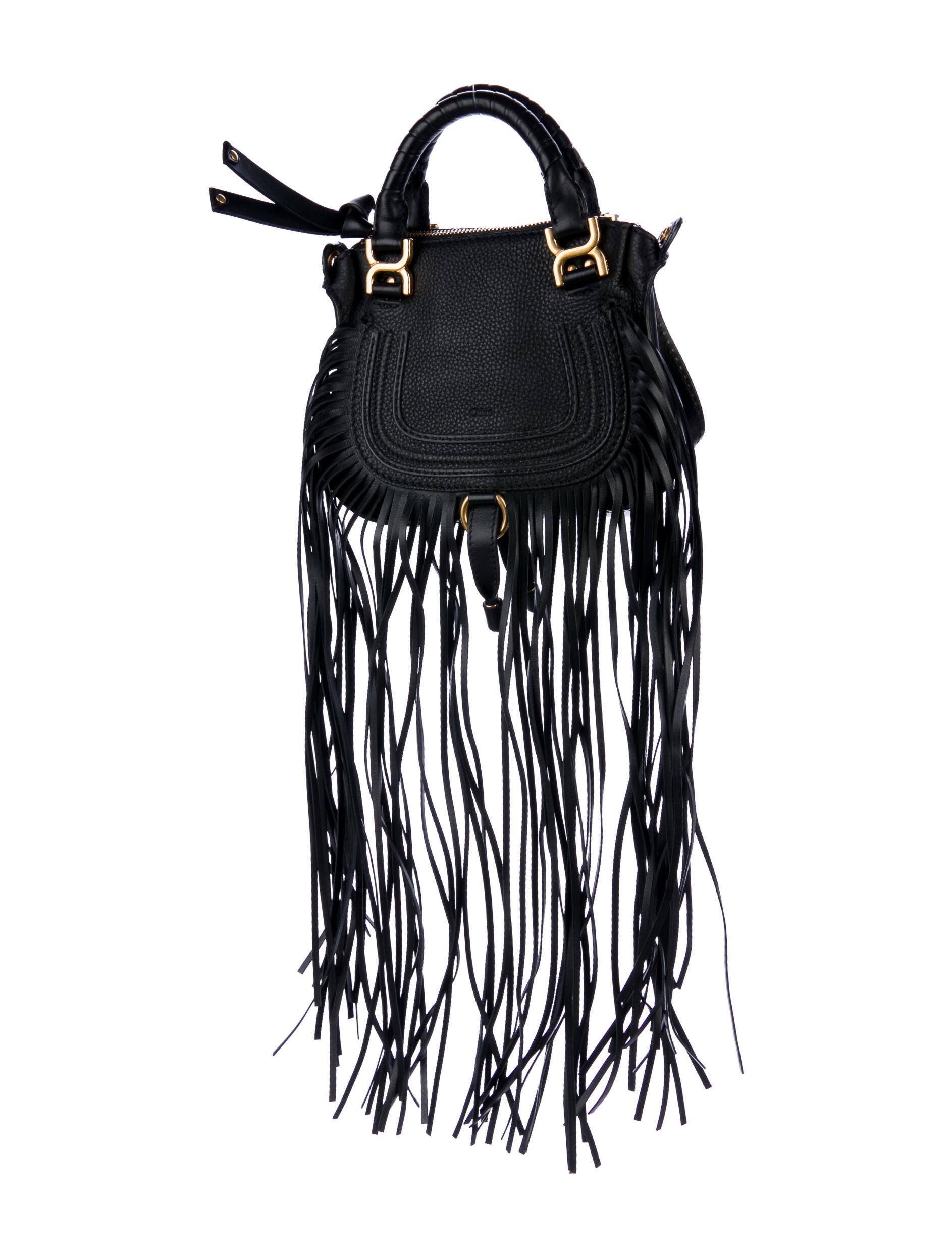 Chloe　bag　Marcie　black クロエ　マーシー　vintage Chloe Black Leather Marcie Mini 2-Way Bag – Rediscover Vintage