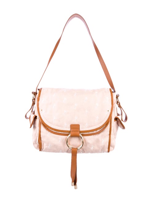 Chloé Embroidered Canvas Diaper Bag