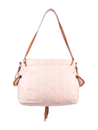 Chloé Embroidered Canvas Diaper Bag