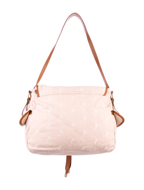 Chloé Embroidered Canvas Diaper Bag