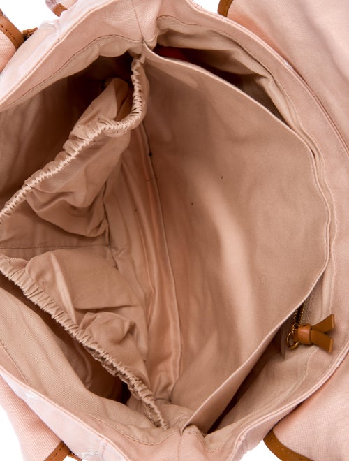 Chloé Embroidered Canvas Diaper Bag