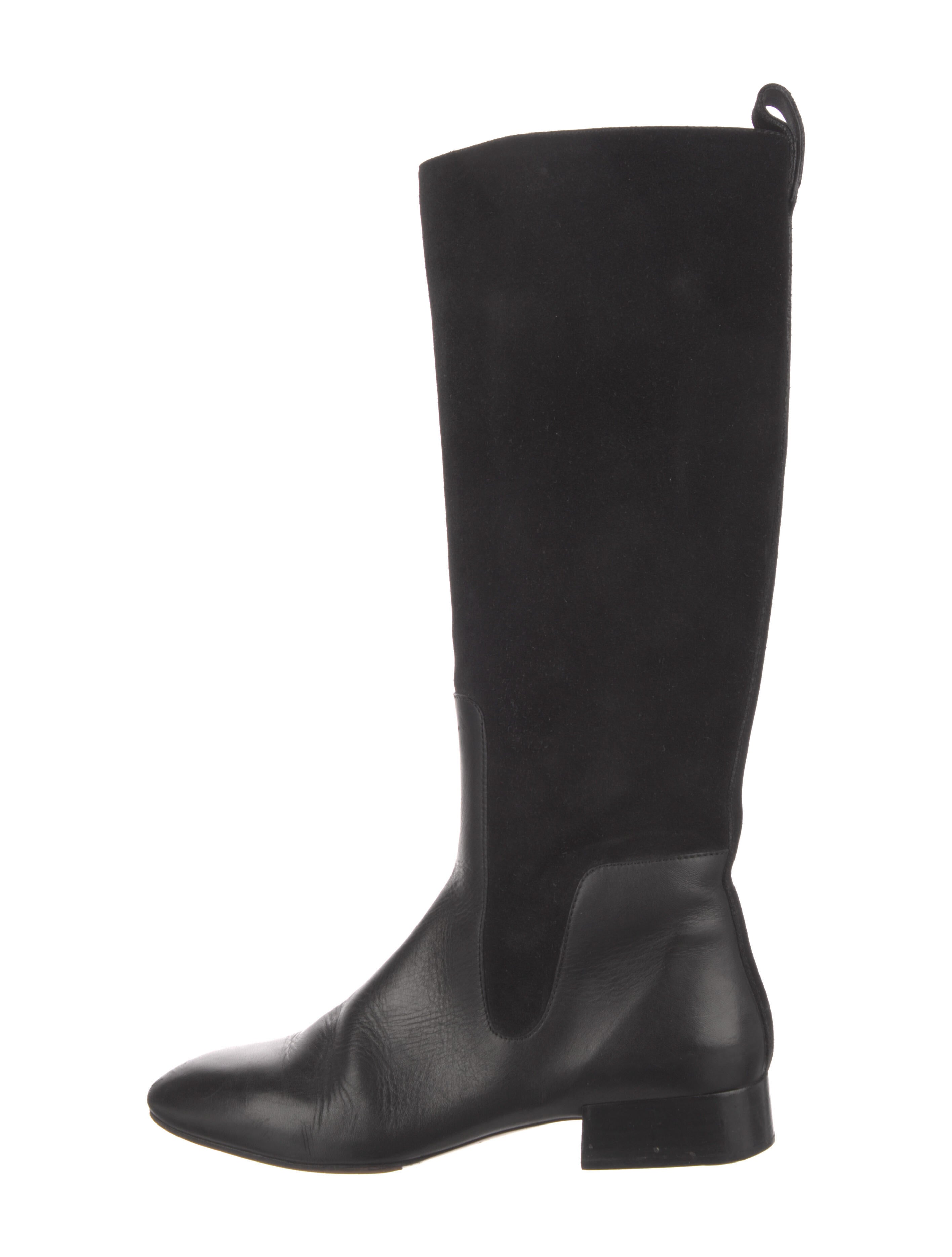 Chloé Suede Riding Boots Black Boots, Shoes CHL202309 The RealReal