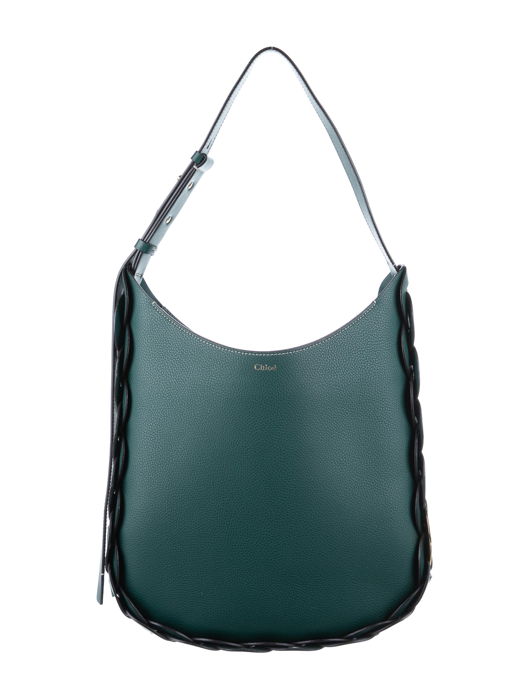 Chloé Leather Darryl Shoulder Bag - Green Hobos, Handbags