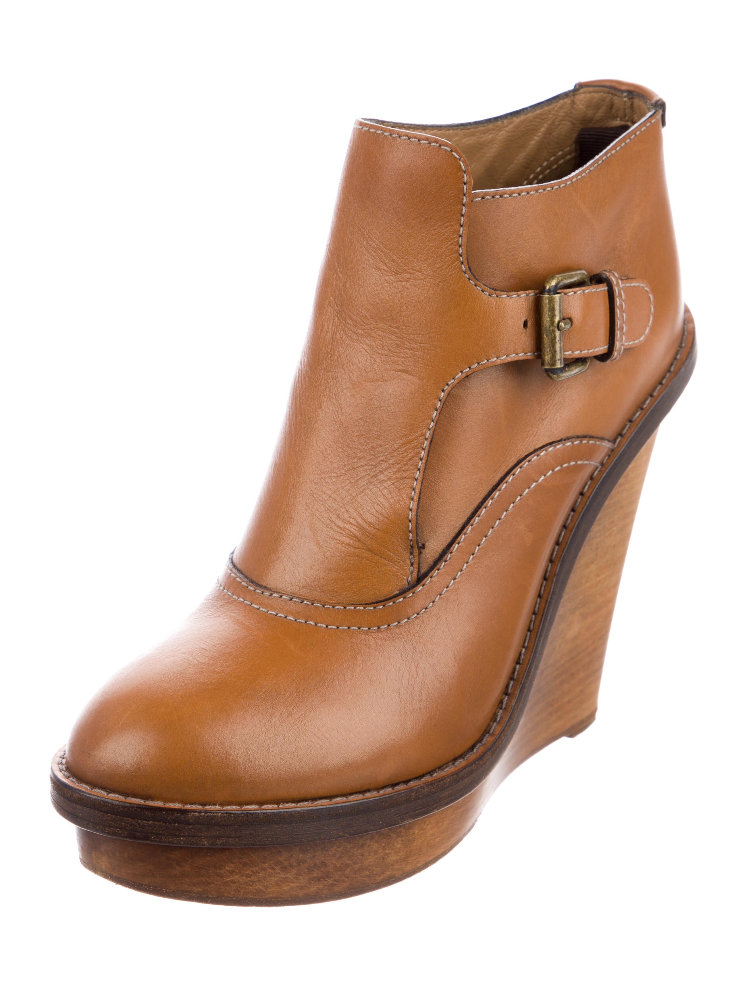 Chloé Brown Leather Ankle Boots main image 0