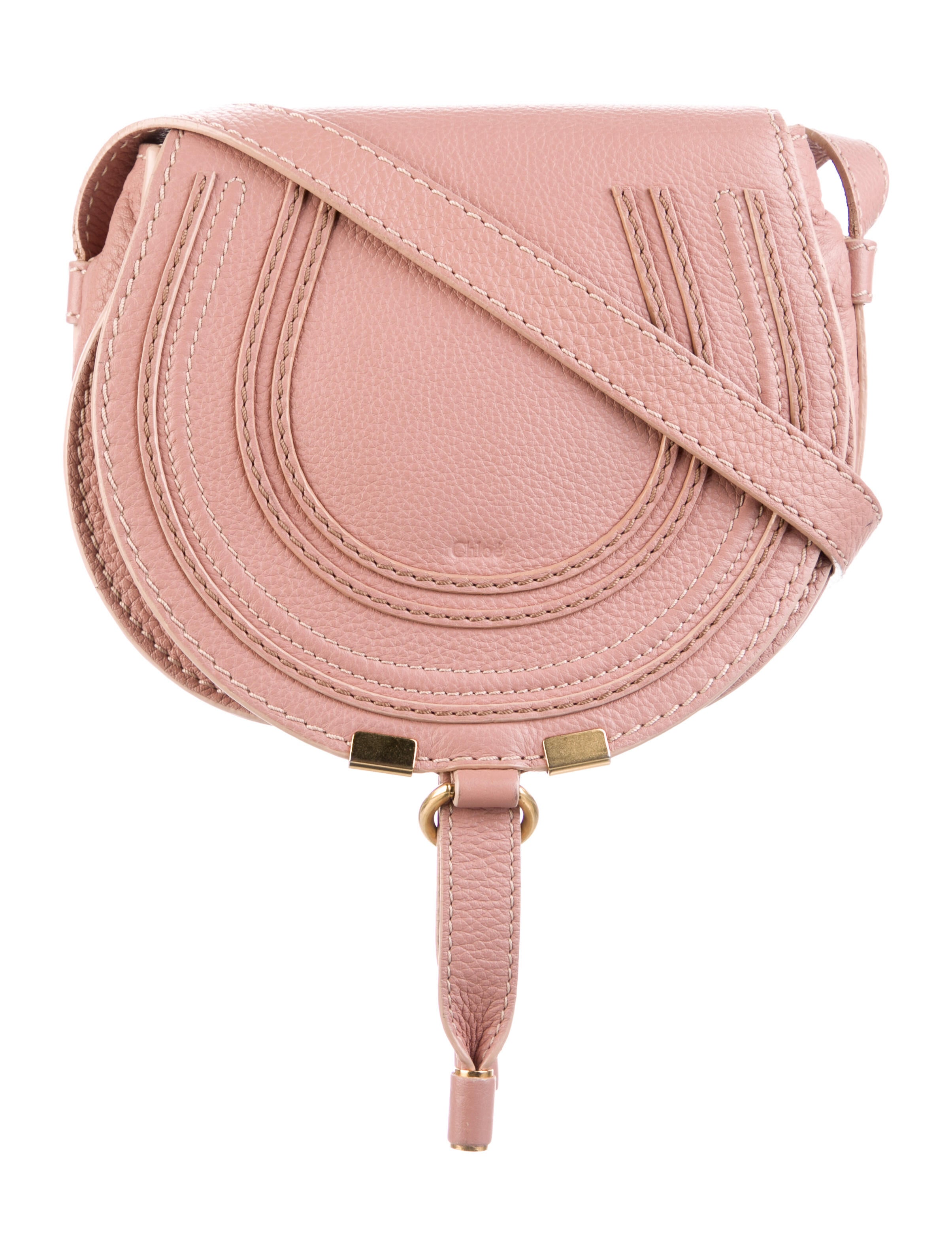 Chloé Embossed Mini Crossbody Bag Pink Crossbody Bags, Handbags CHL186377 The RealReal