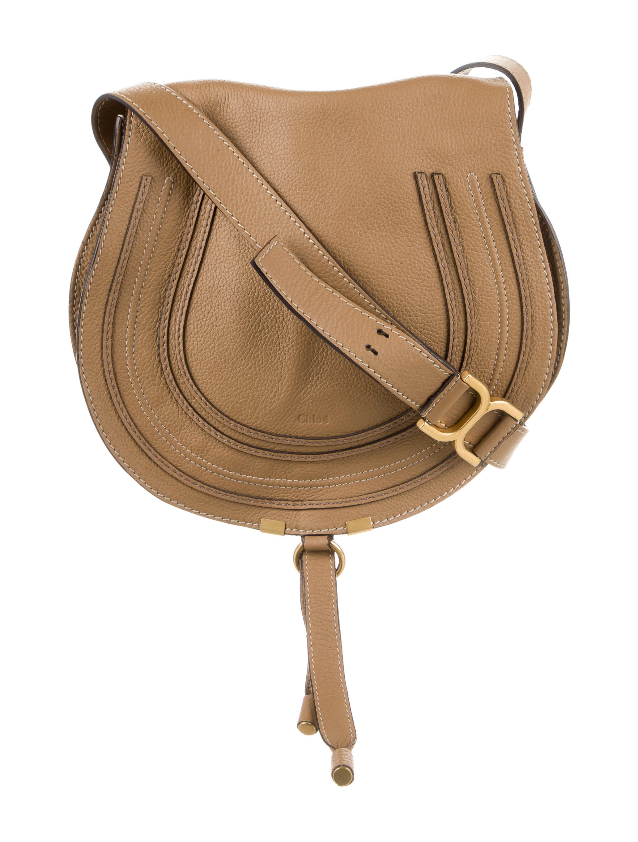 Chloé Leather Saddle Crossbody Bag Brown Crossbody Bags, Handbags