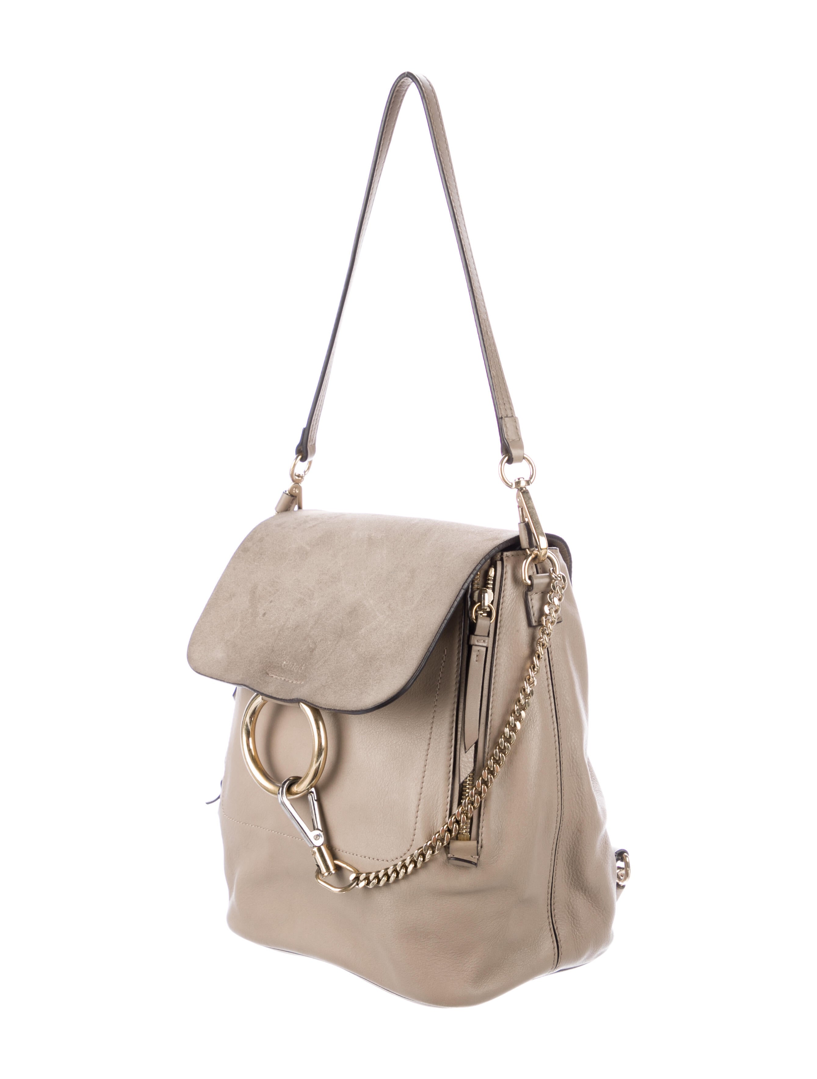 Chloé Mini Faye Backpack Neutrals Backpacks, Handbags CHL131214