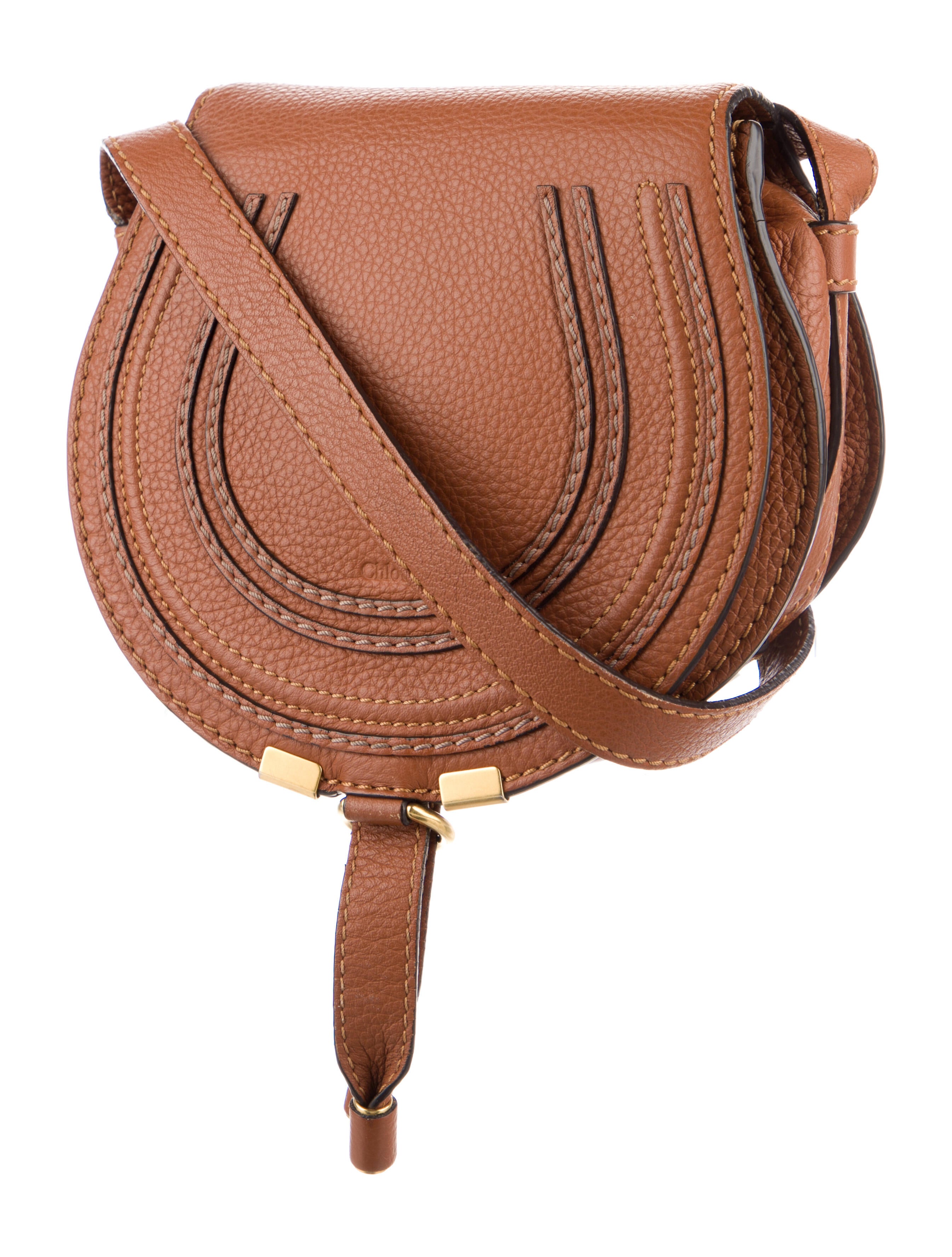 Chloé Marcie Crossbody Bag Brown Crossbody Bags, Handbags CHL229875