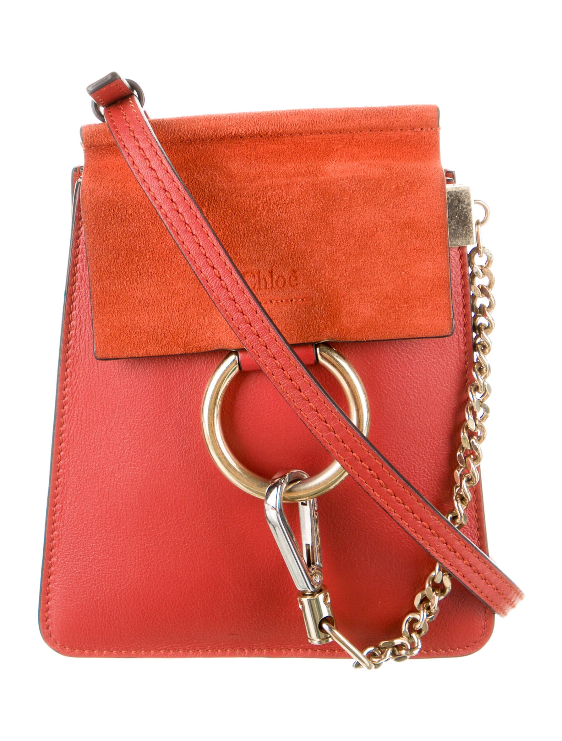 Chloé Mini Faye Crossbody Bag Red Crossbody Bags, Handbags