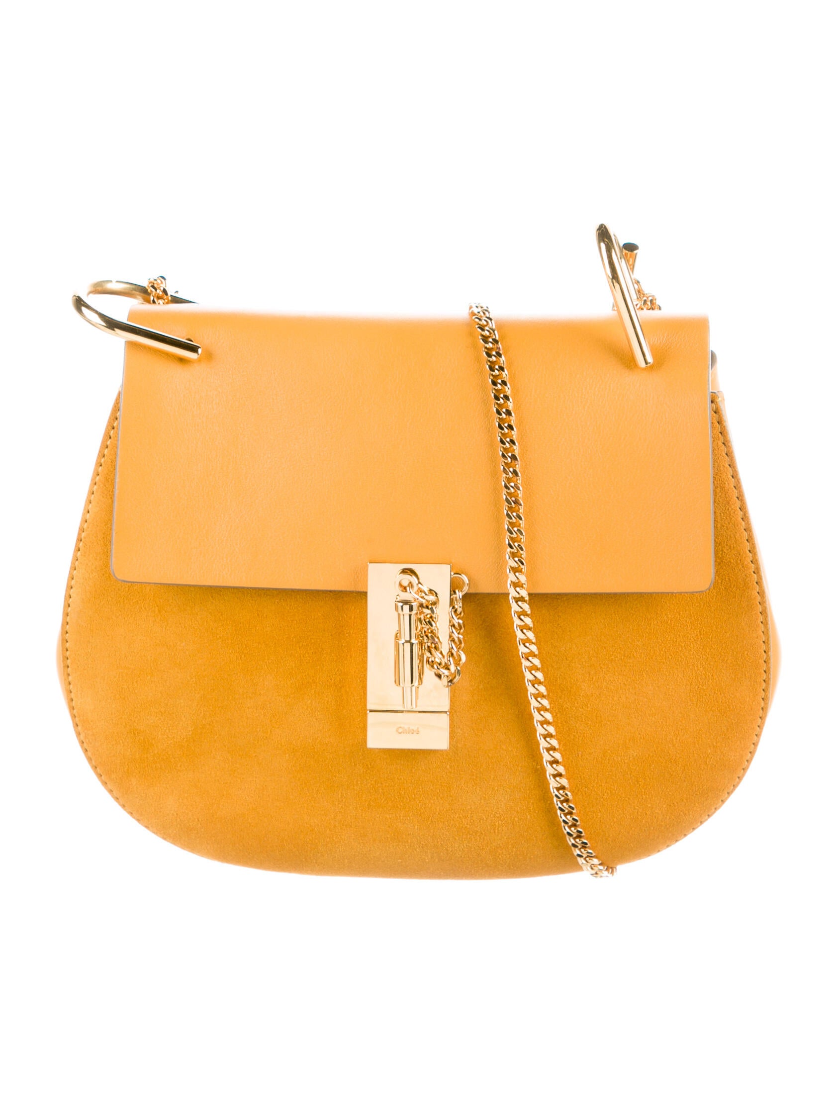 Chloé Drew Crossbody Bag Yellow Crossbody Bags, Handbags CHL231440