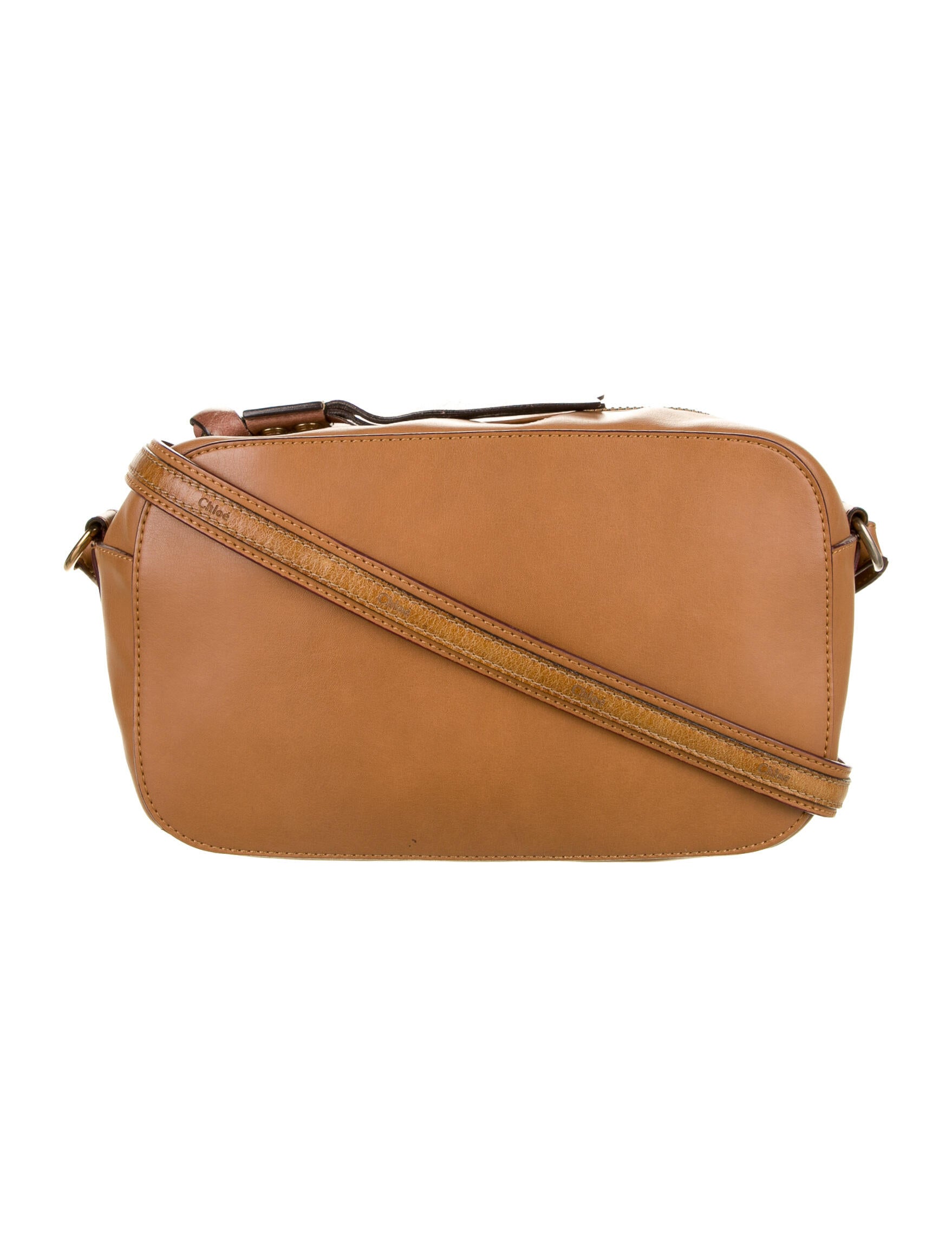 Michael Michael Kors Saffiano Leather ChainLink Crossbody Bag Brown