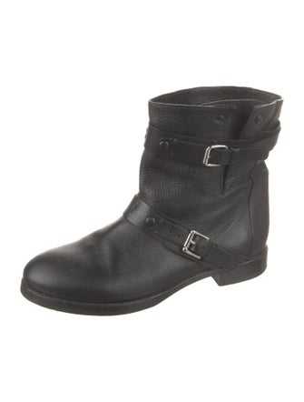 Chloé Leather Moto Boots