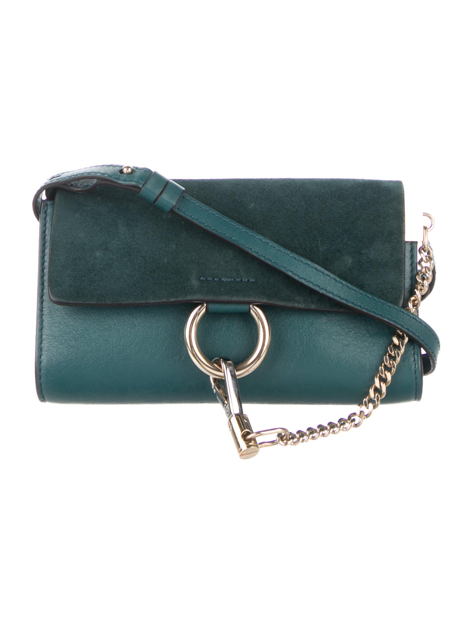 Chloé Leather Tess Crossbody Bag Green Crossbody Bags, Handbags