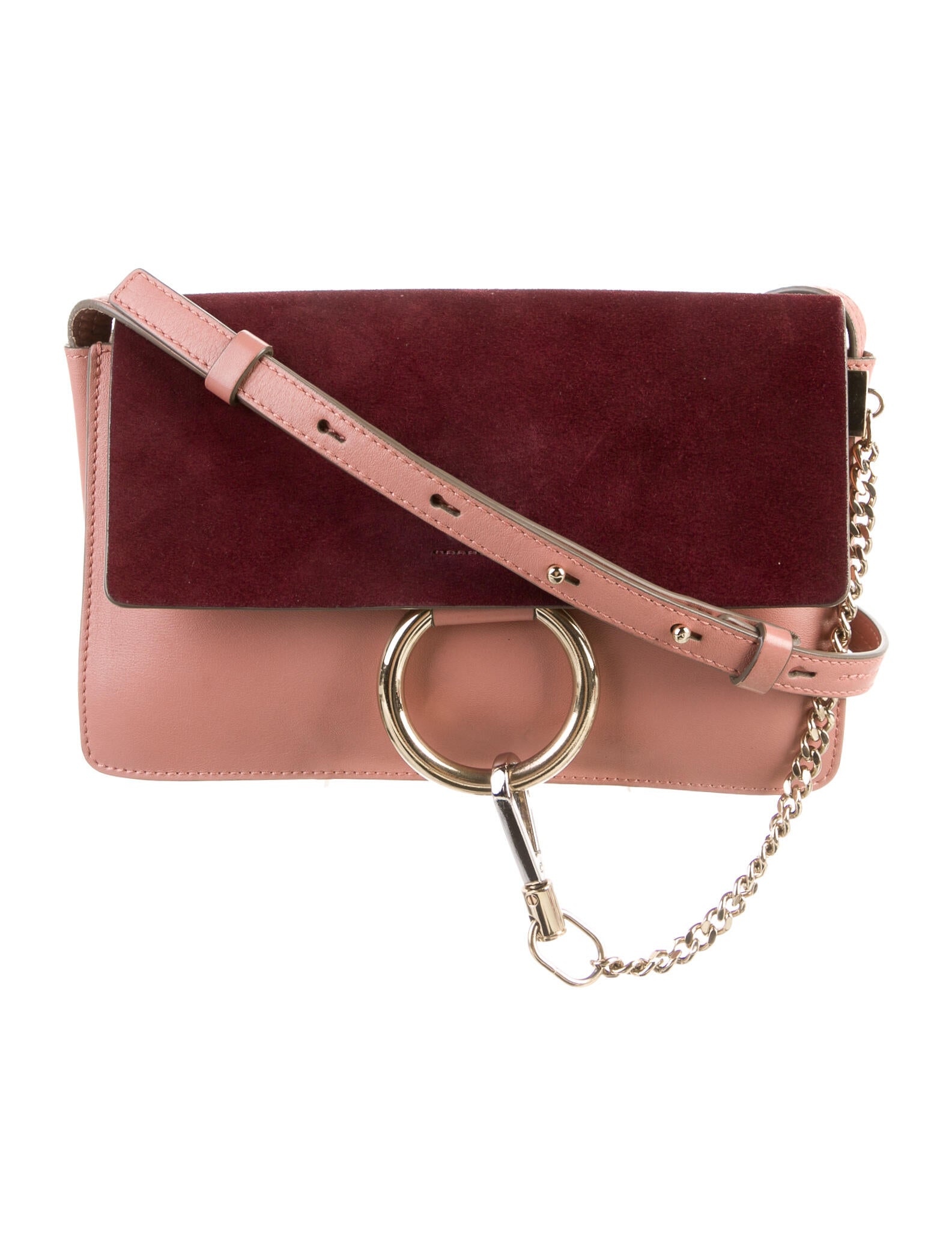 Chloé Faye Leather Crossbody Bag Pink Crossbody Bags, Handbags