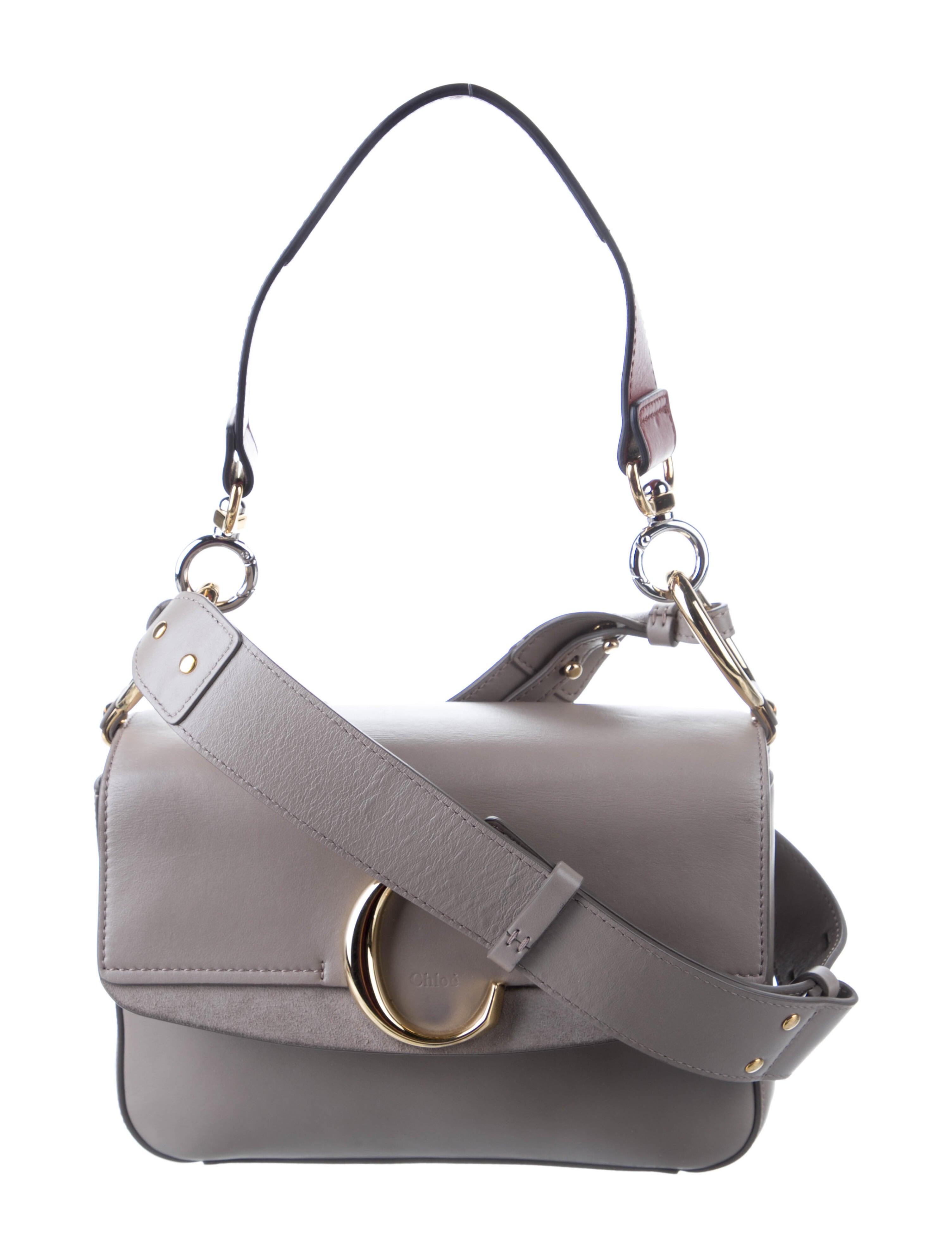 Chloé Saddle Crossbody Bag Grey Crossbody Bags, Handbags CHL195378
