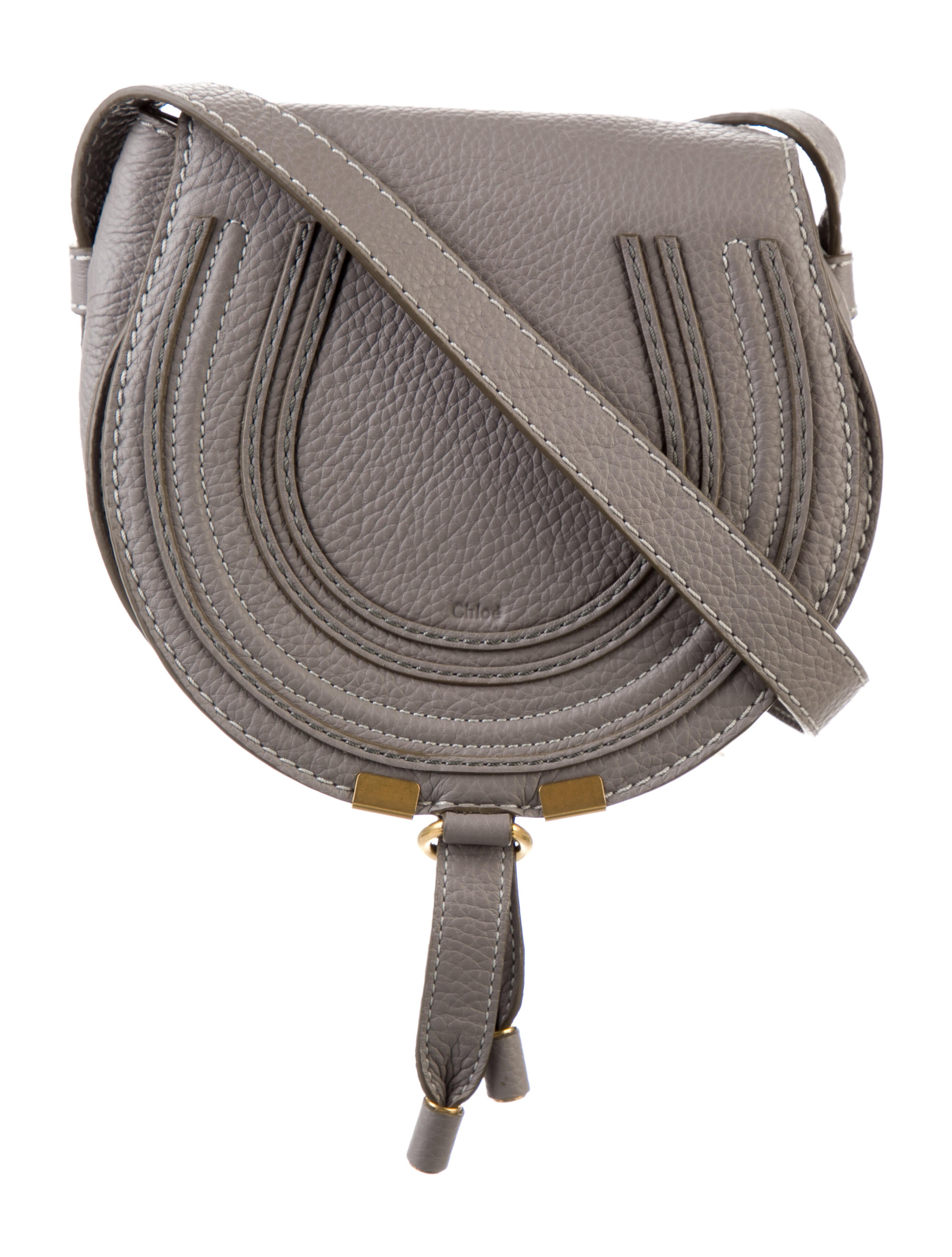 Chloé Saddle Crossbody Bag Grey Crossbody Bags, Handbags CHL195378