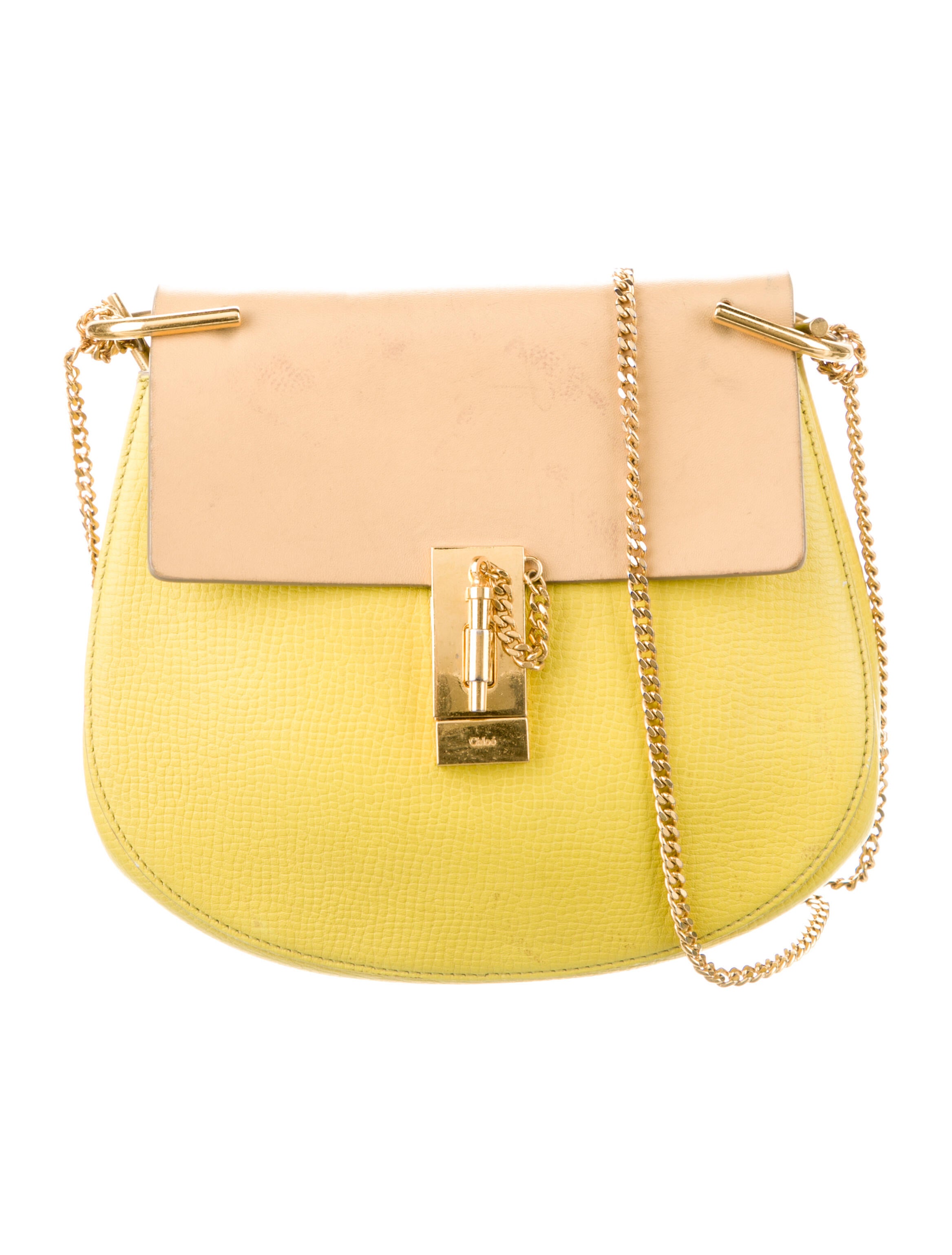 Chloé Drew Crossbody Bag Yellow Crossbody Bags, Handbags CHL241801