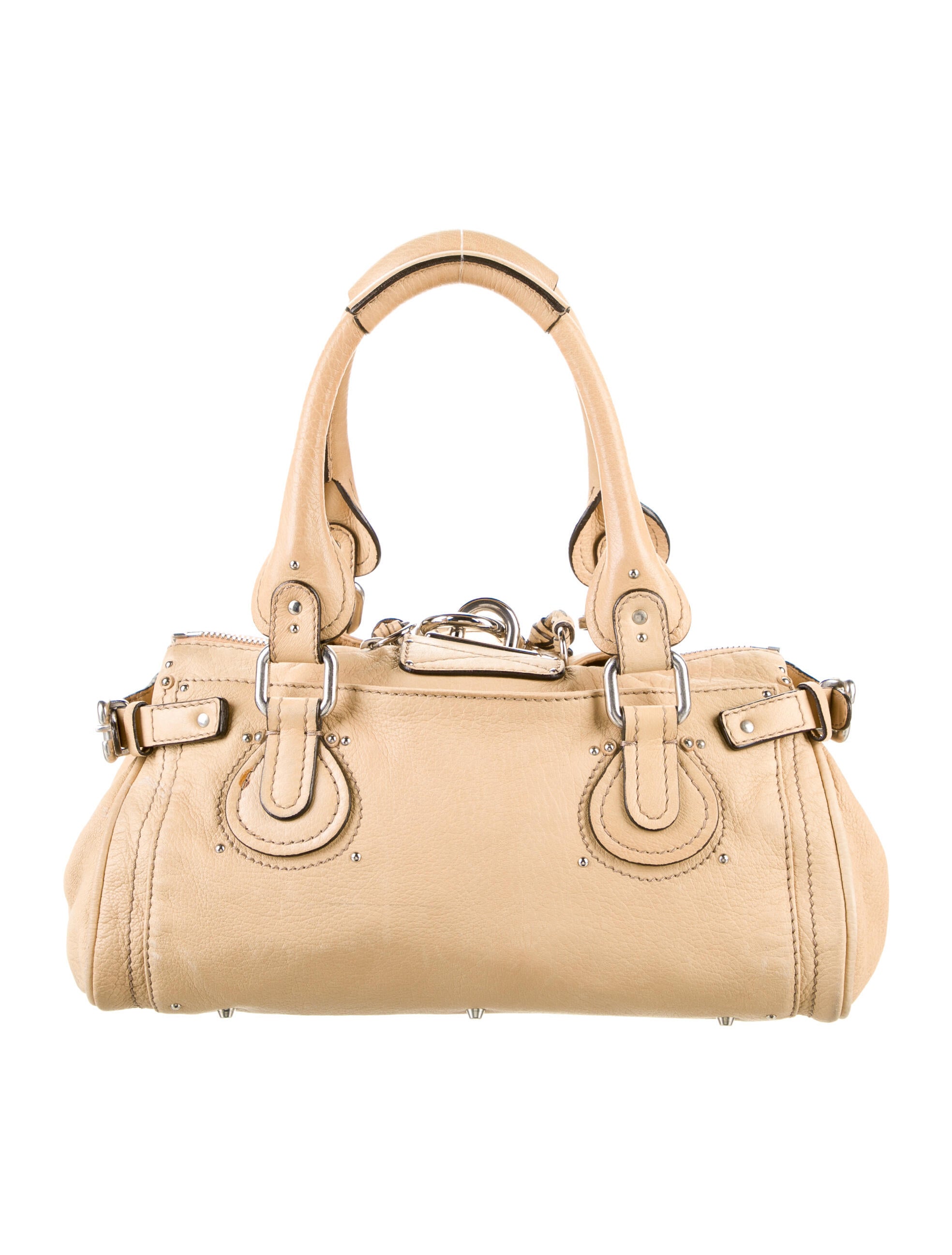 Chloé Leather Paddington Bag - Neutrals Handle Bags, Handbags