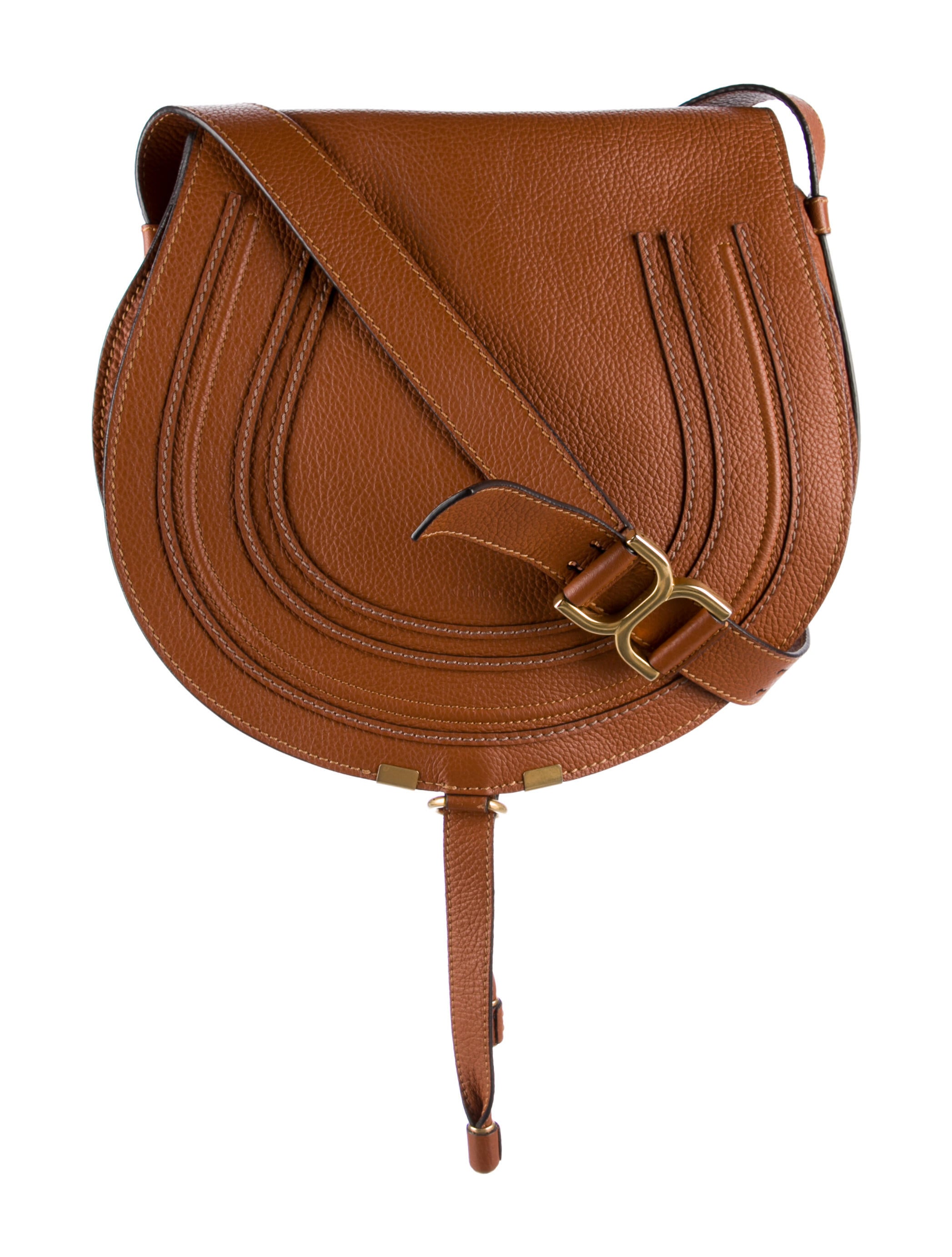Chloé Marcie Crossbody Bag Brown Crossbody Bags, Handbags CHL248148