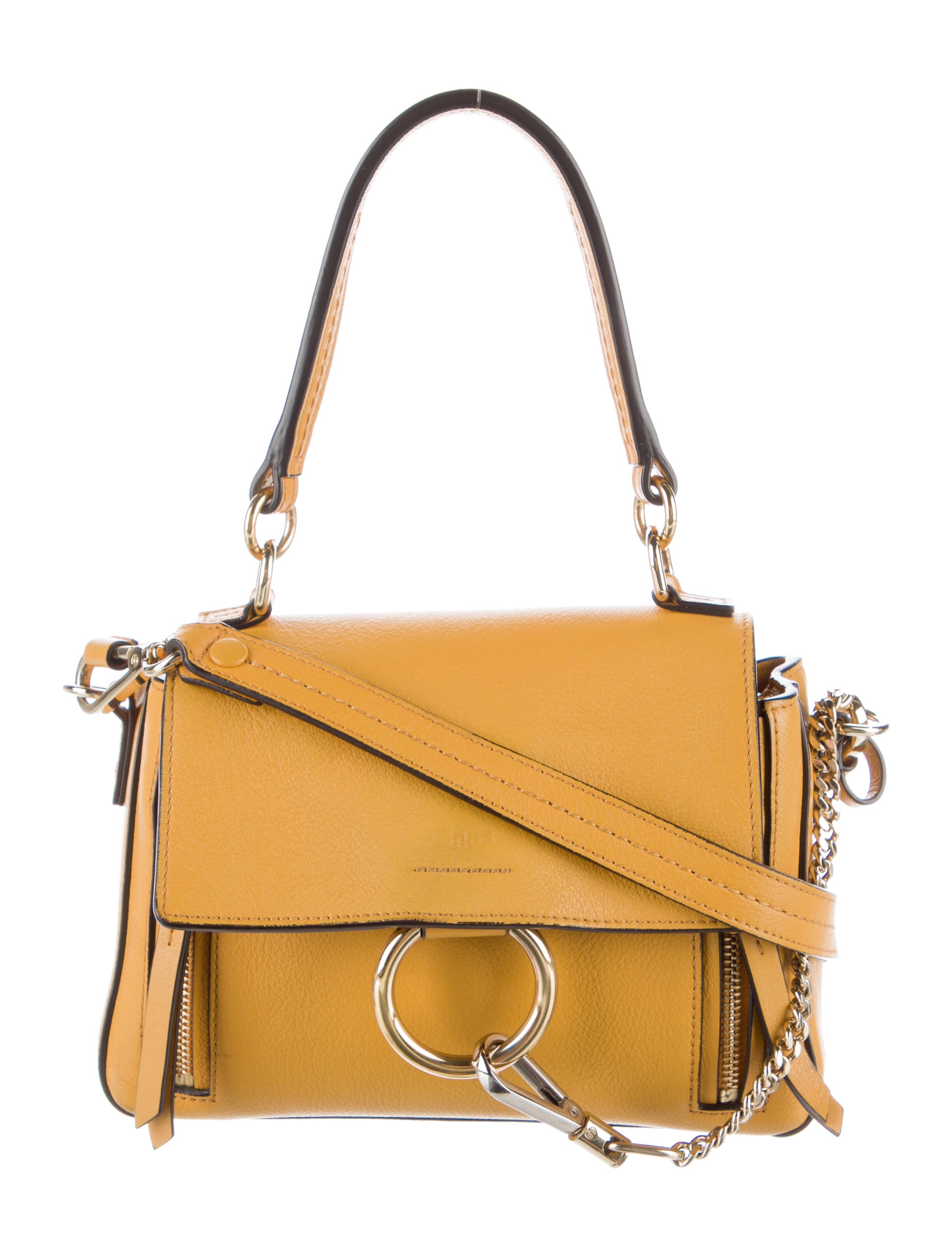 Chloé Marcie Handle Bag Yellow Handle Bags, Handbags CHL222994