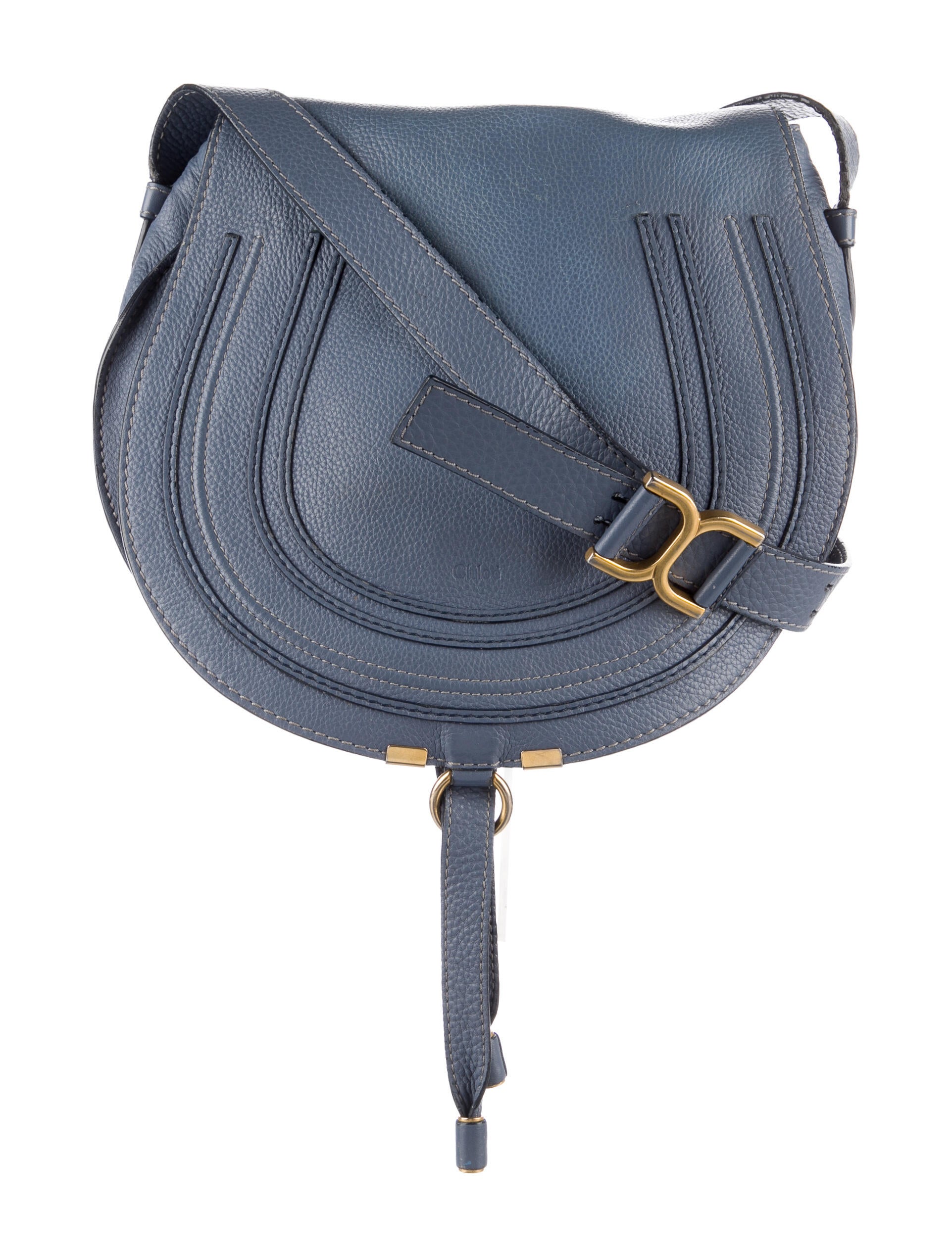 Chloé Leather Crossbody Bag Blue Crossbody Bags, Handbags CHL248577 The RealReal