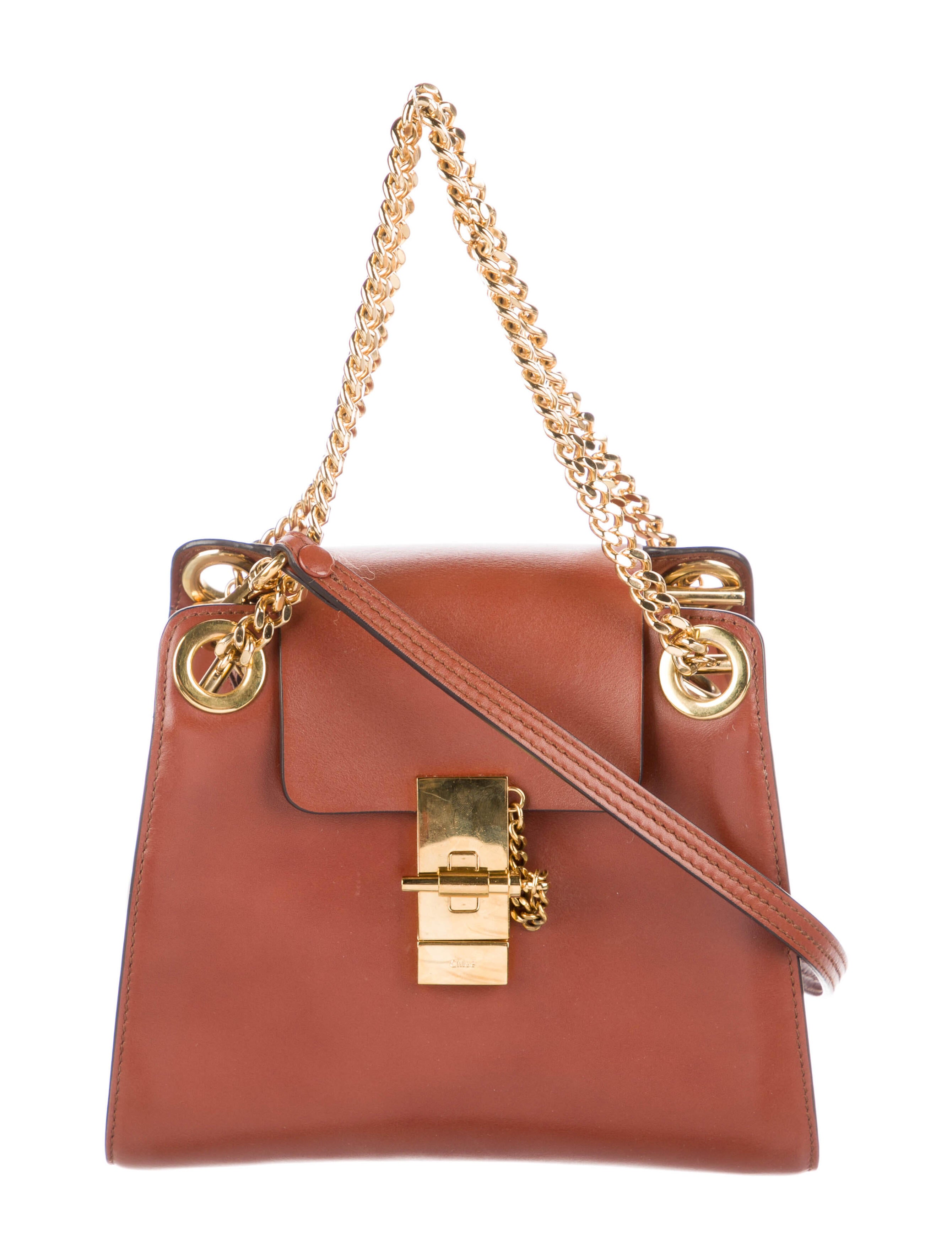 Chloé Leather Drew Crossbody Bag Brown Crossbody Bags, Handbags