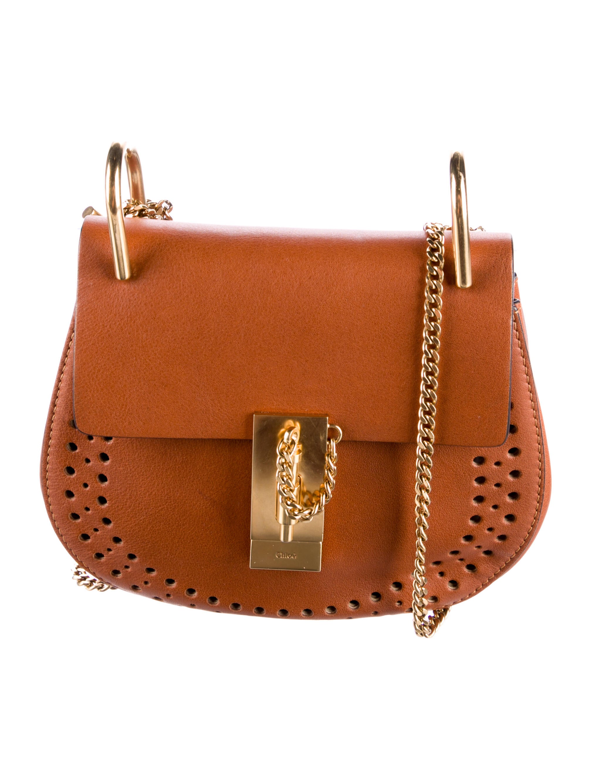 Chloé Small Drew Crossbody Bag Brown Crossbody Bags, Handbags CHL251395 The RealReal