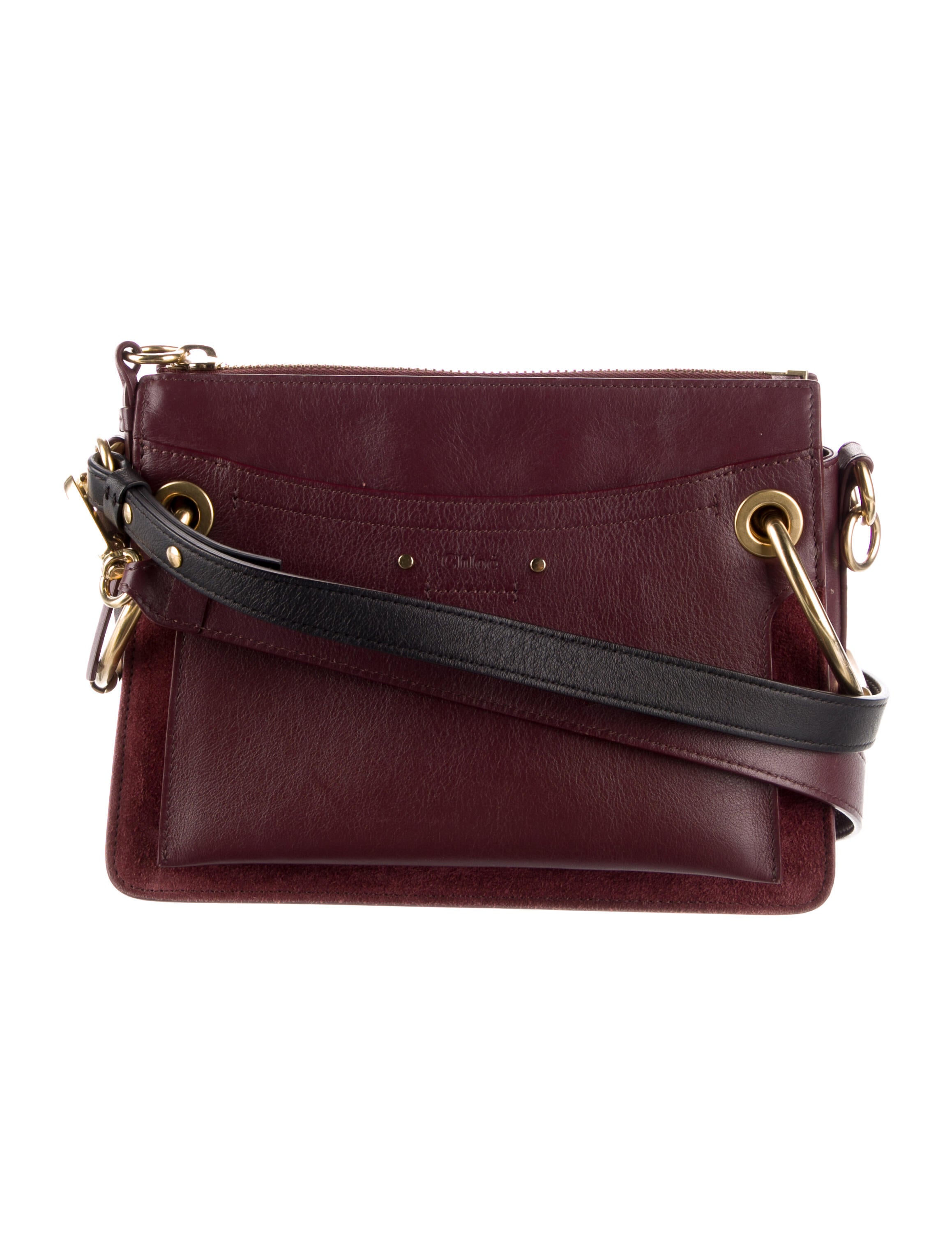 Chloé Leather Crossbody Bag Purple Crossbody Bags, Handbags