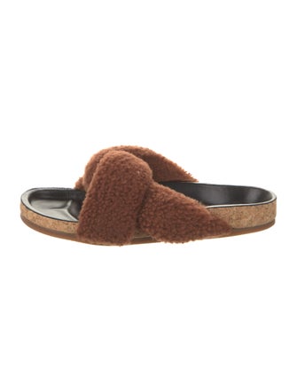 Chloé Faux Fur Slides