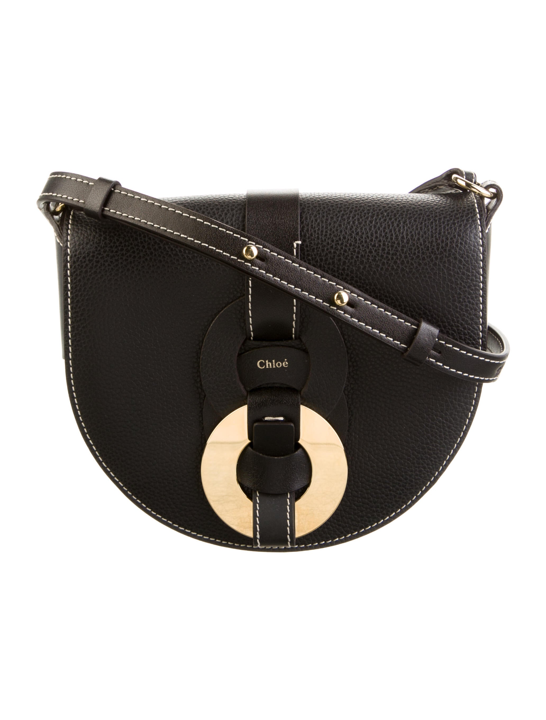 Chloé leather crossbody bag Black Crossbody Bags, Handbags