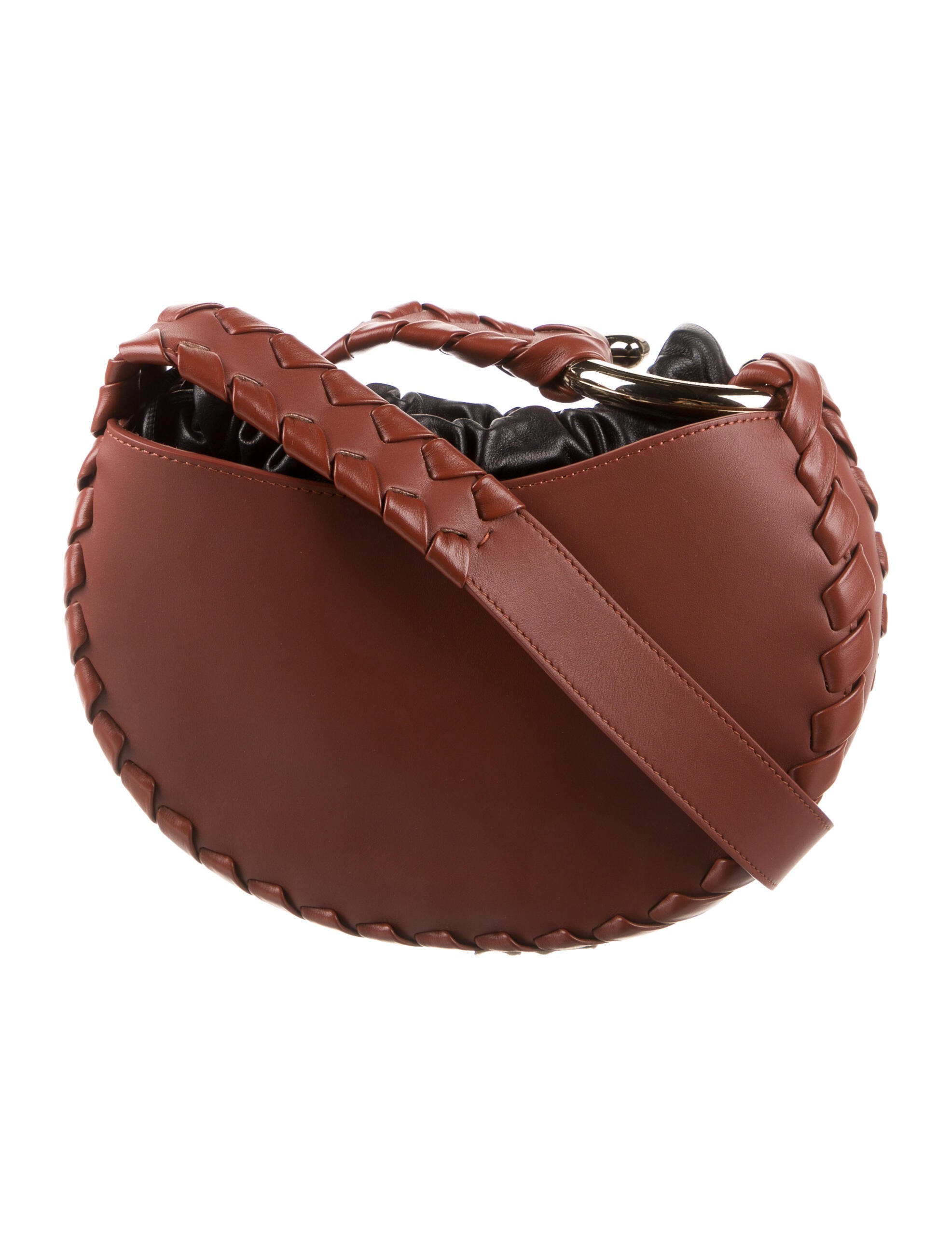 Chloé Leather Mate Crossbody Bag Brown Crossbody Bags, Handbags