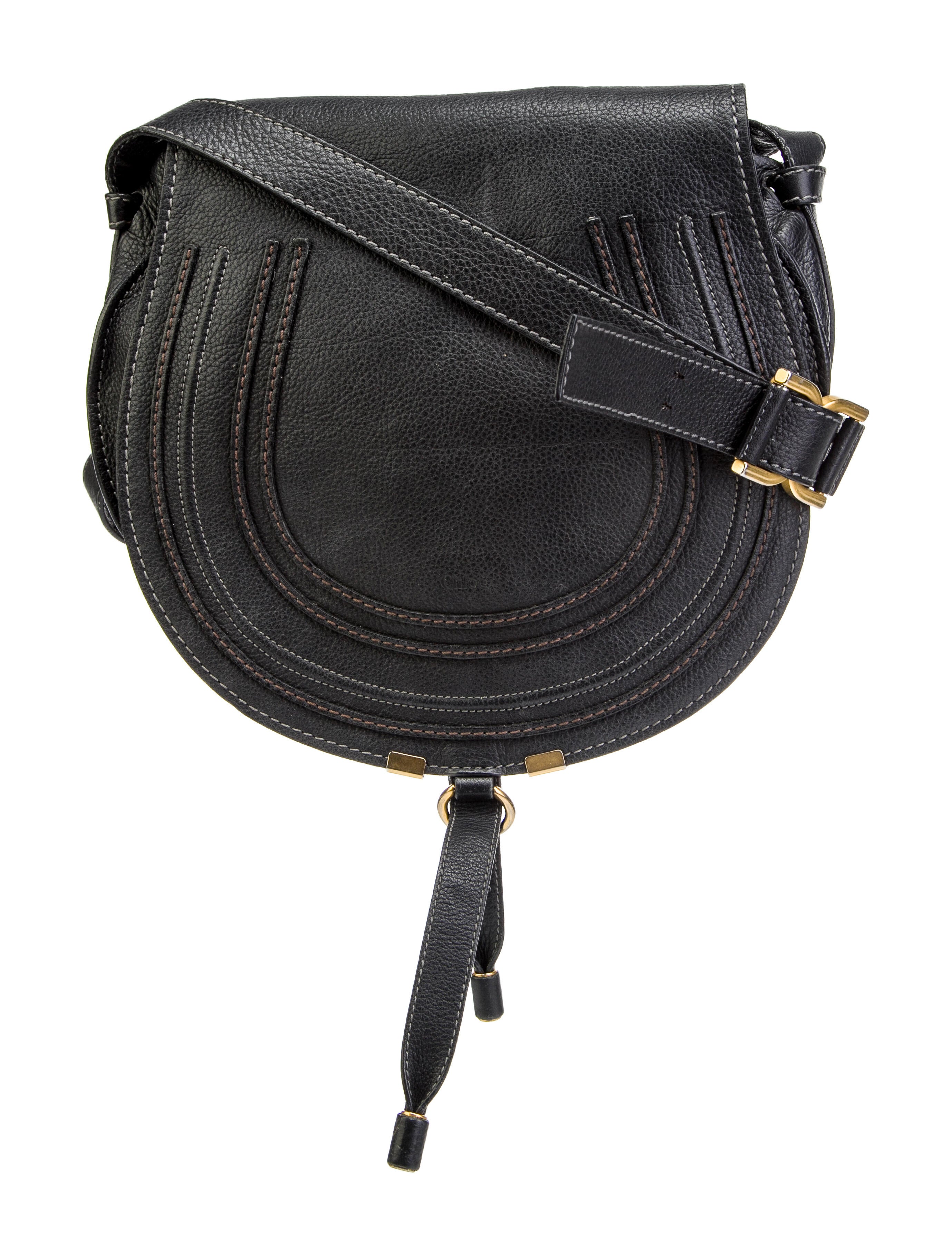 Chloé Medium Marcie Crossbody Bag Black Crossbody Bags, Handbags