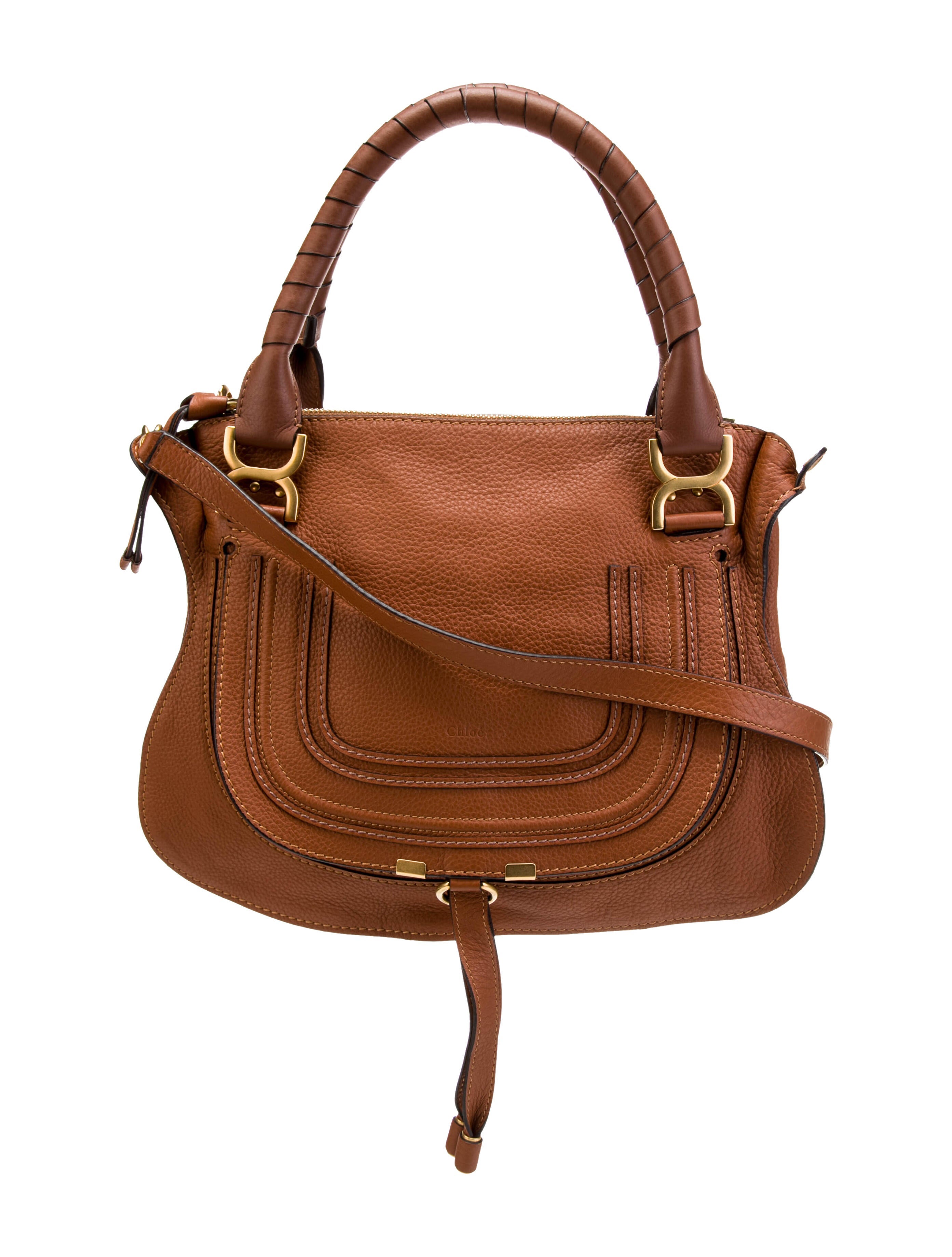 Chloé Medium Marcie Satchel Brown Handle Bags, Handbags CHL270509