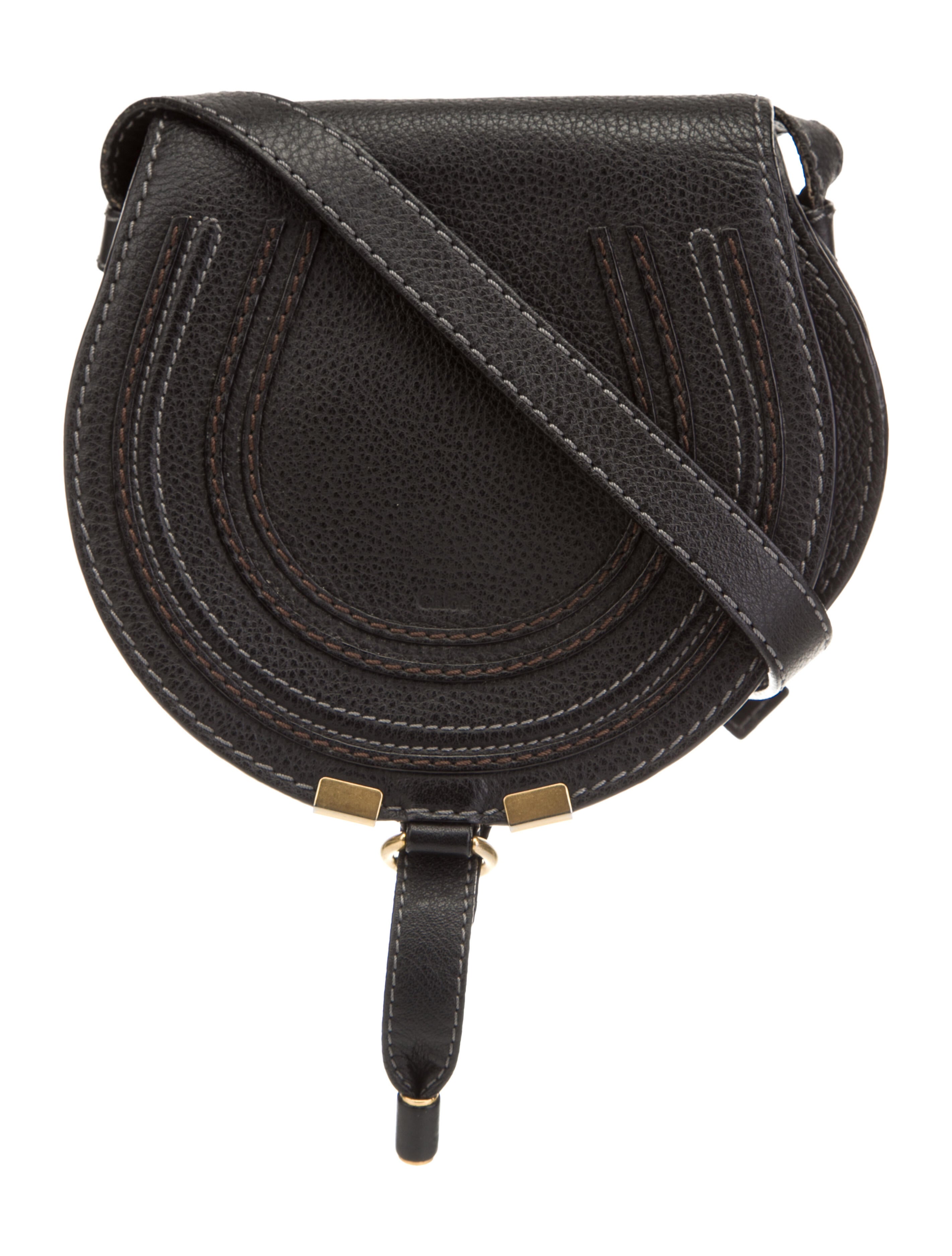 Chloé Mini Marcie Crossbody Bag Black Crossbody Bags, Handbags