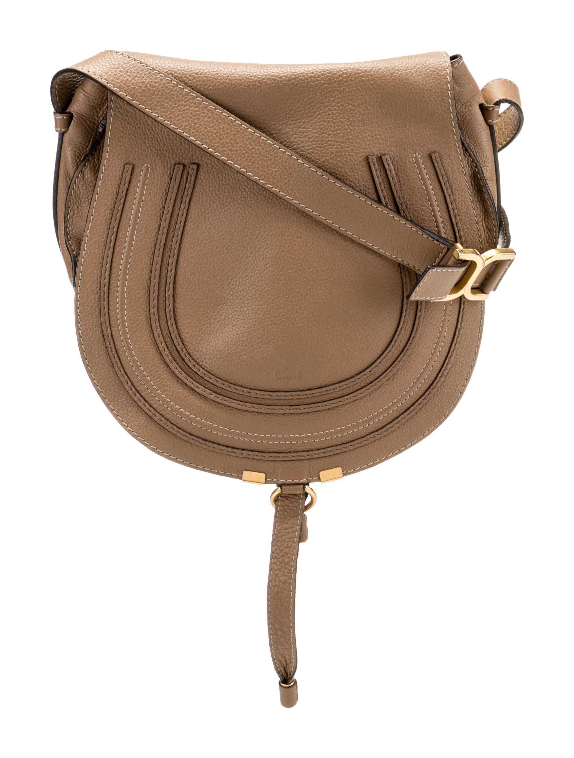 Chloé Leather Marcie Crossbody Bag Brown Crossbody Bags, Handbags