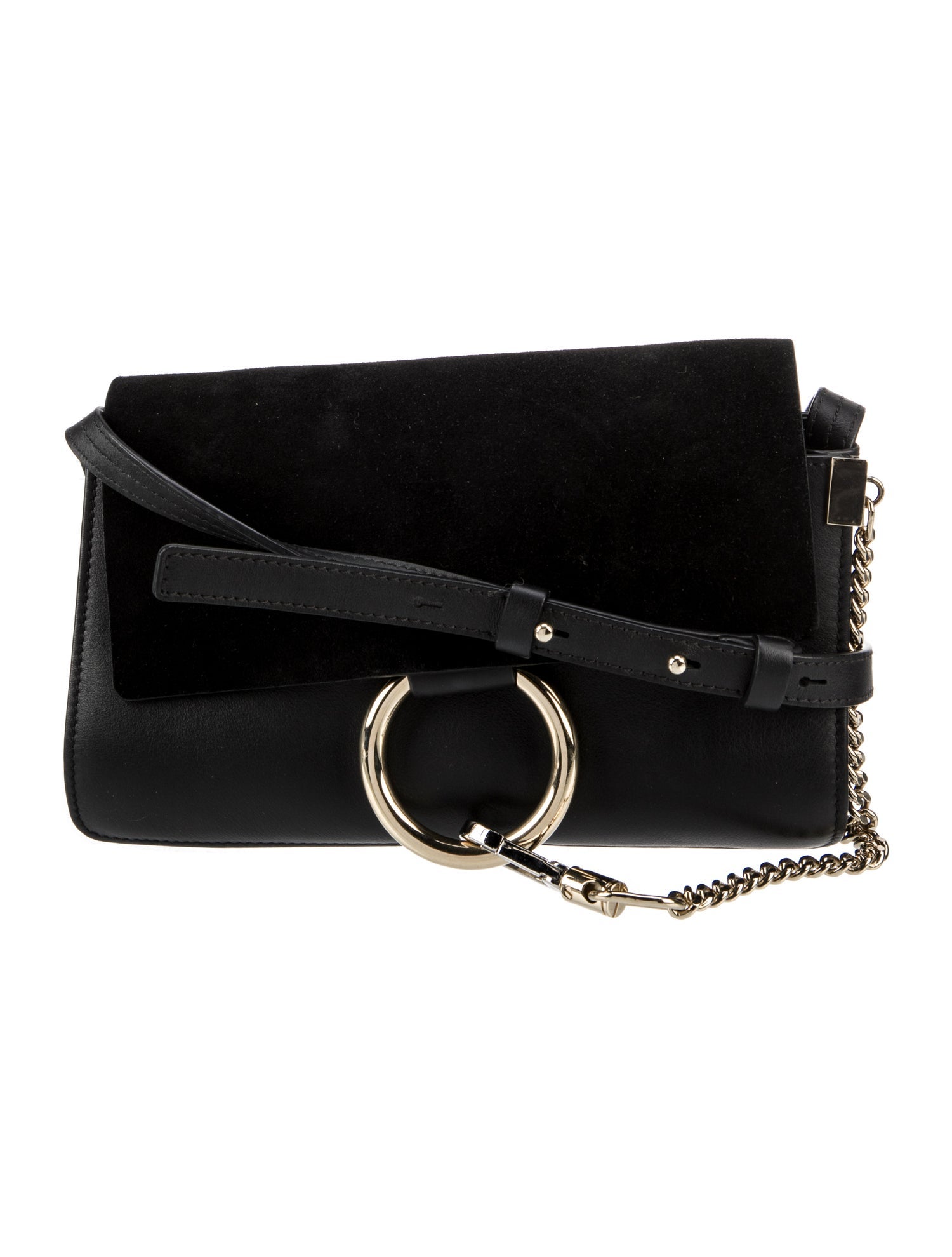 Chloé Calfskin Faye Crossbody Bag Black Crossbody Bags, Handbags