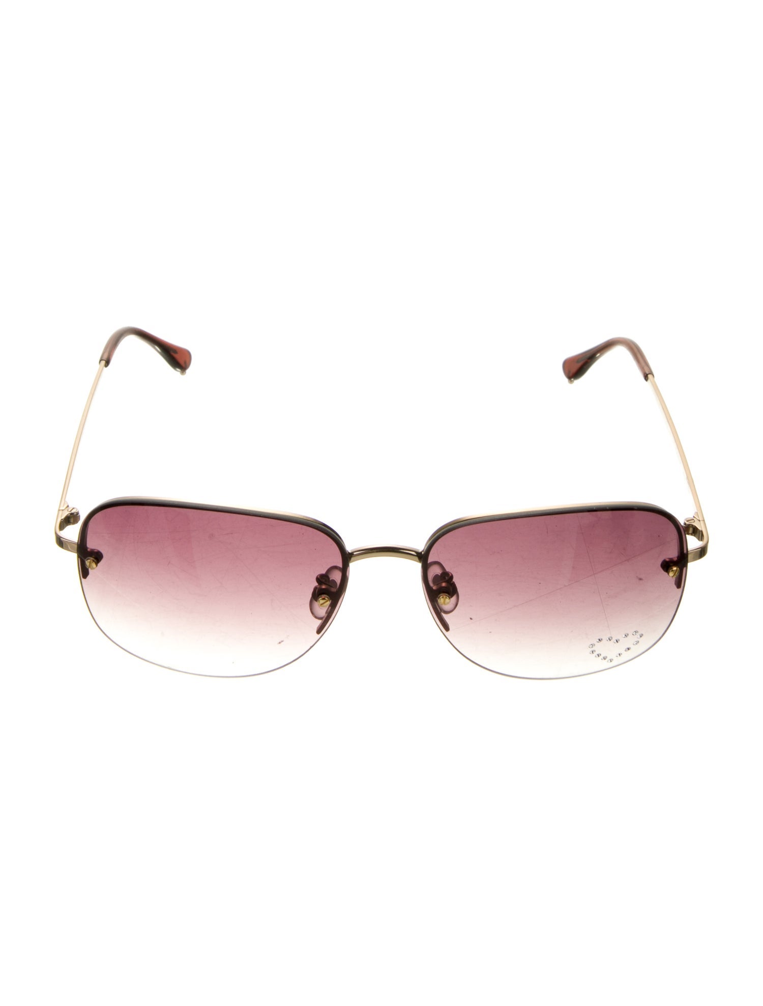 Chloé Square Gradient Sunglasses - Gold Sunglasses
