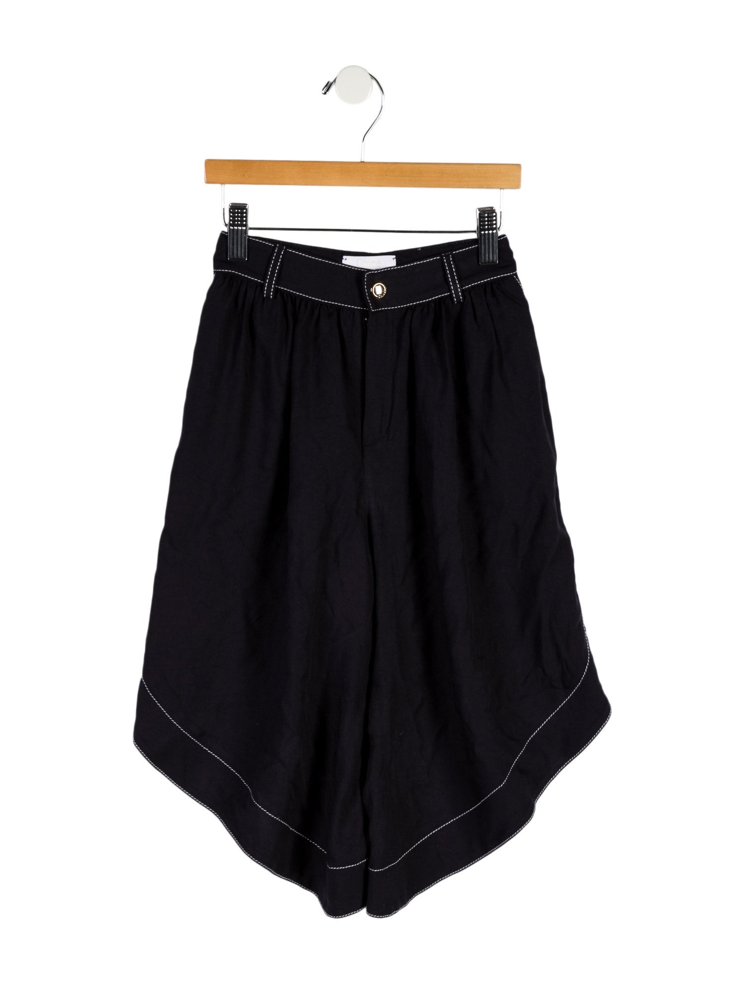 Chloé Girls Wide Leg Kneelength Shorts Blue Sizes 716, Girls CHL285948 The RealReal