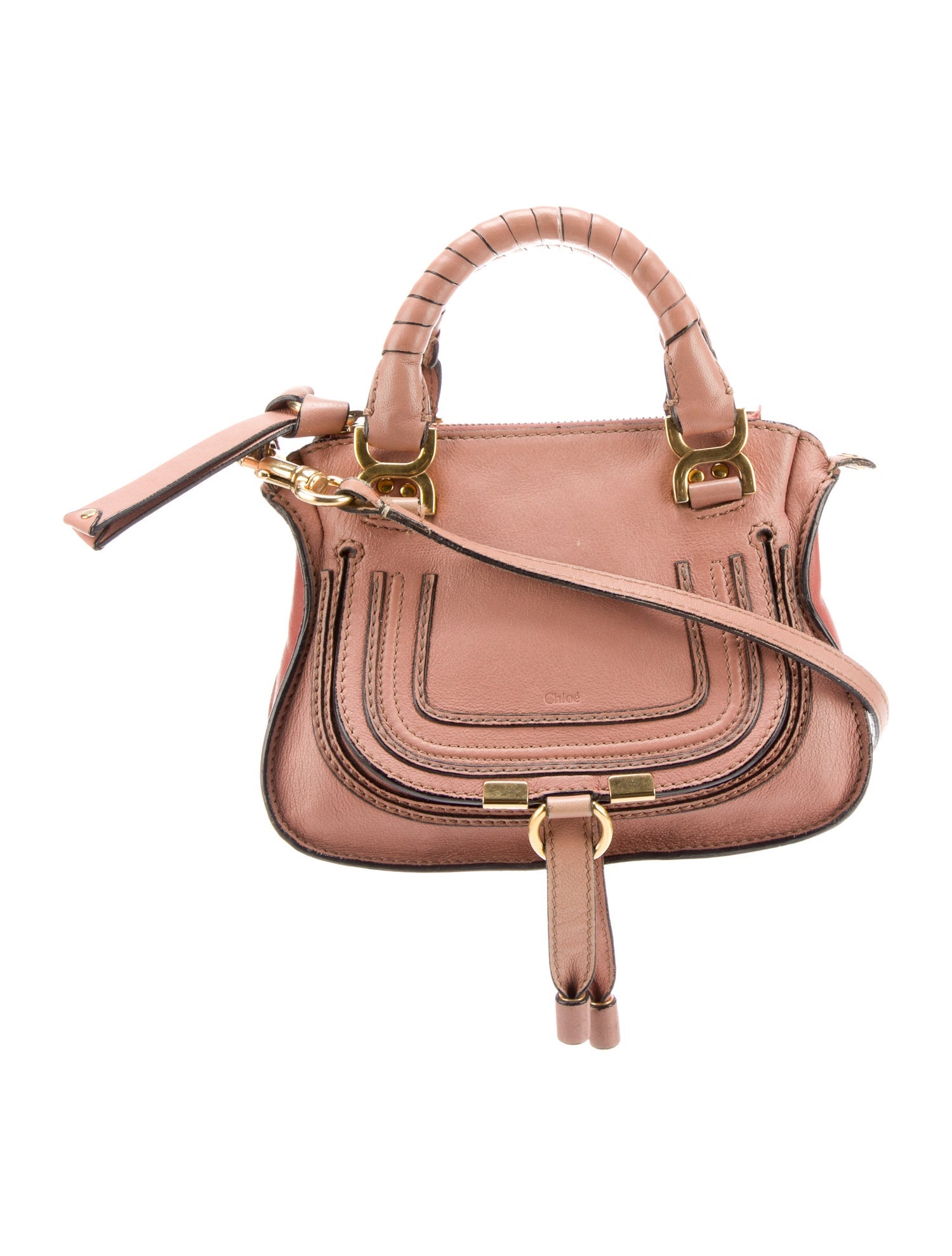 Chloé Marcie Handle Bag Brown Handle Bags, Handbags CHL281876 The