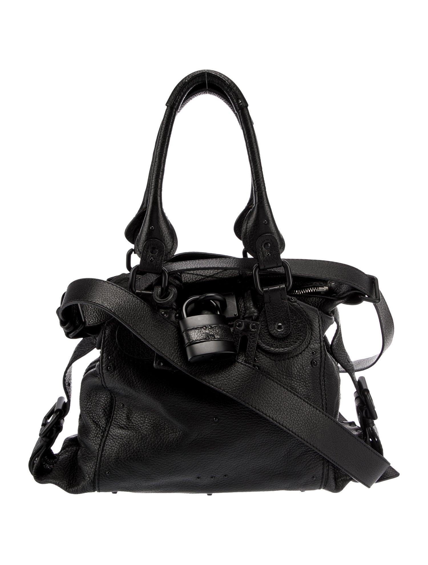 Vintage Chloé Paddington Bags All Black Chloe Black Leather Mini Paddington Bag Chloe | TLC