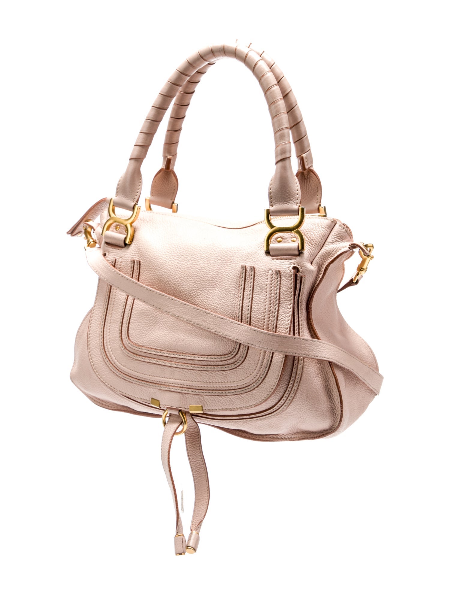 Chlo Leather Marcie Shoulder Bag - Brown Shoulder Bags, Handbags ...
