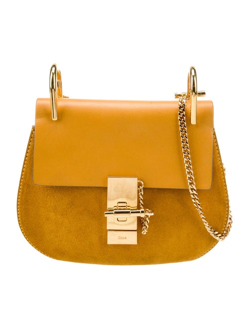 Chloé Chain Linked Suede Crossbody Bag