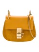 Chloé Chain Linked Suede Crossbody Bag