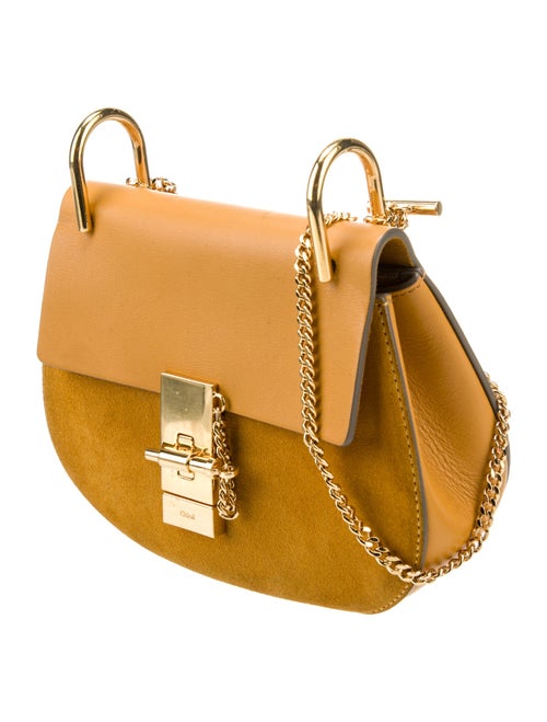 Chloé Chain Linked Suede Crossbody Bag