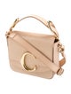 Chloé Embossed Mini C Double Carry Handle Bag