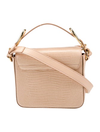 Chloé Embossed Mini C Double Carry Handle Bag