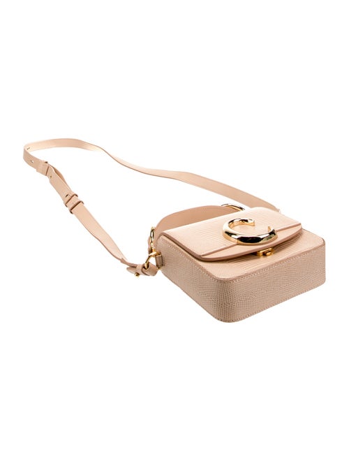 Chloé Embossed Mini C Double Carry Handle Bag