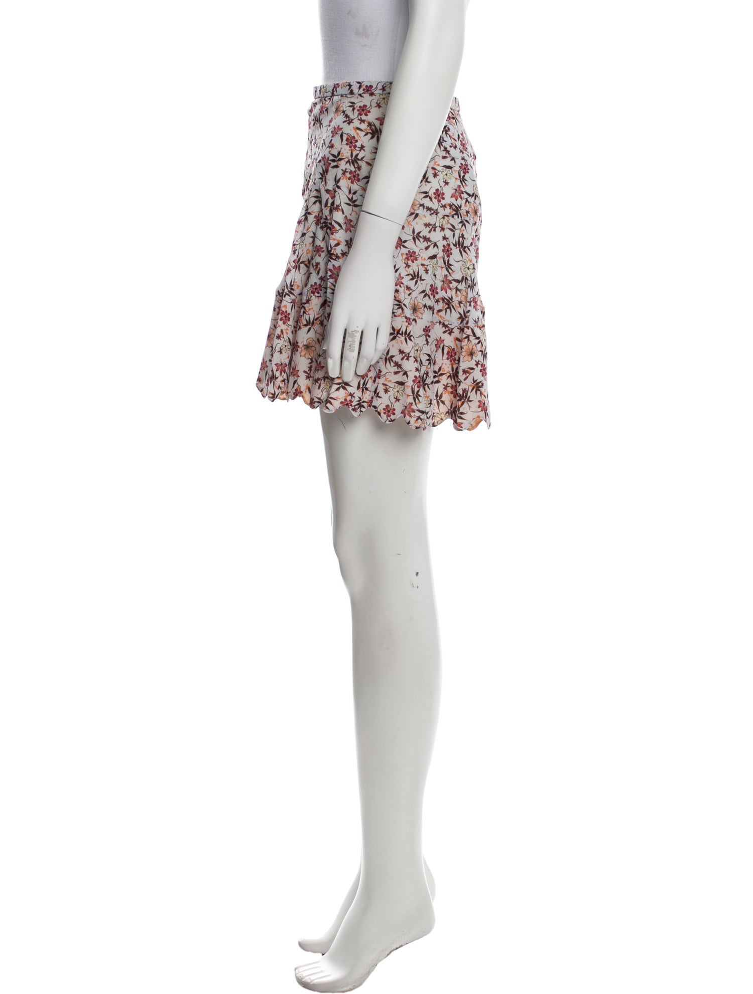 Chloé Floral Print Mini Skirt